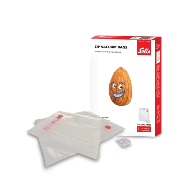 Solis Zip sachets sous vide 26x35 cm lot de 10 réutilisables