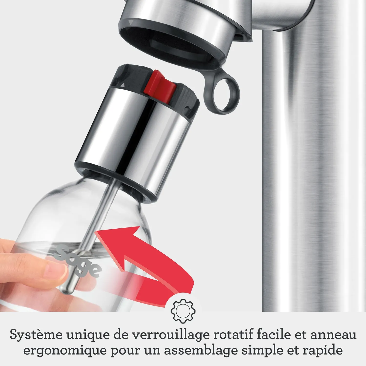Sage InFizz Fusion machine à soda Sel de Mer 1 L