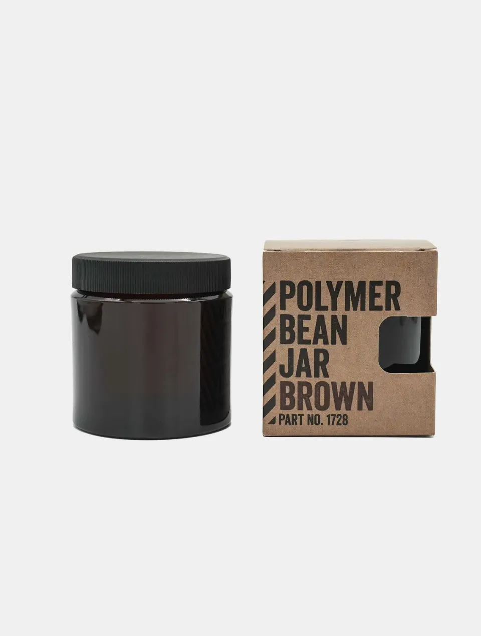 Comandante Polymer Bean Jar bocal marron avec couvercle