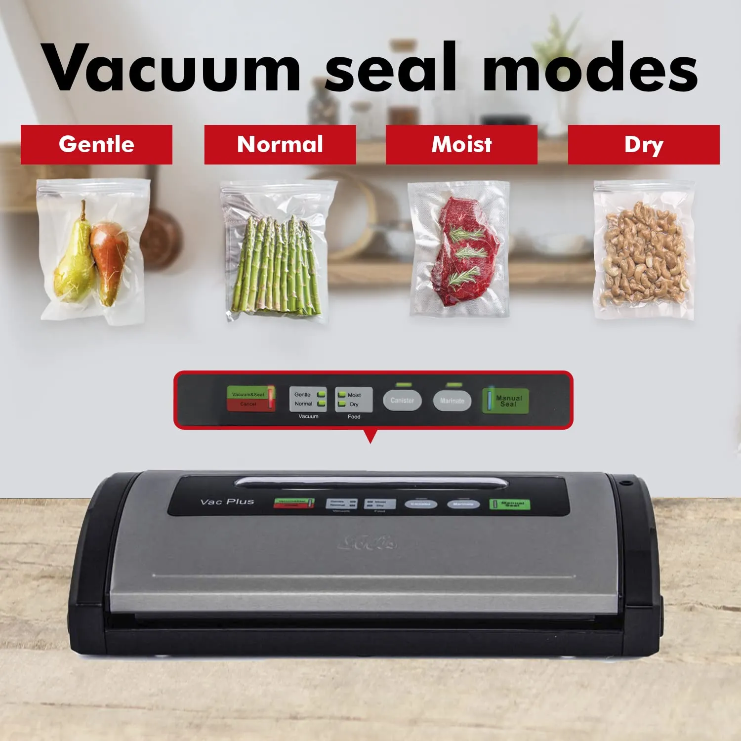 Solis EasyVac Plus 922.16 machine sous vide noir inox