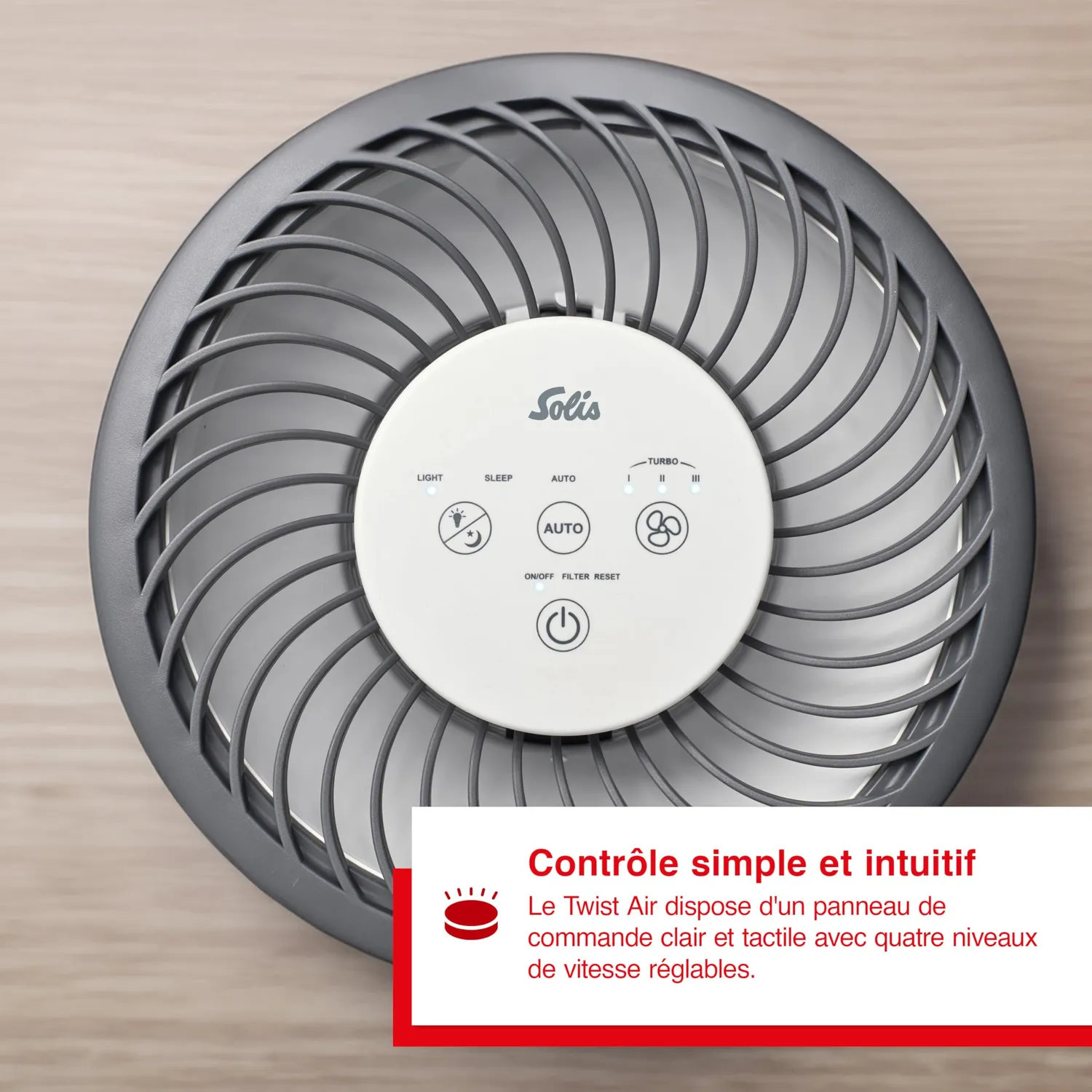 Solis 969.98 humidificateur ultrasons 0,5 L carbone