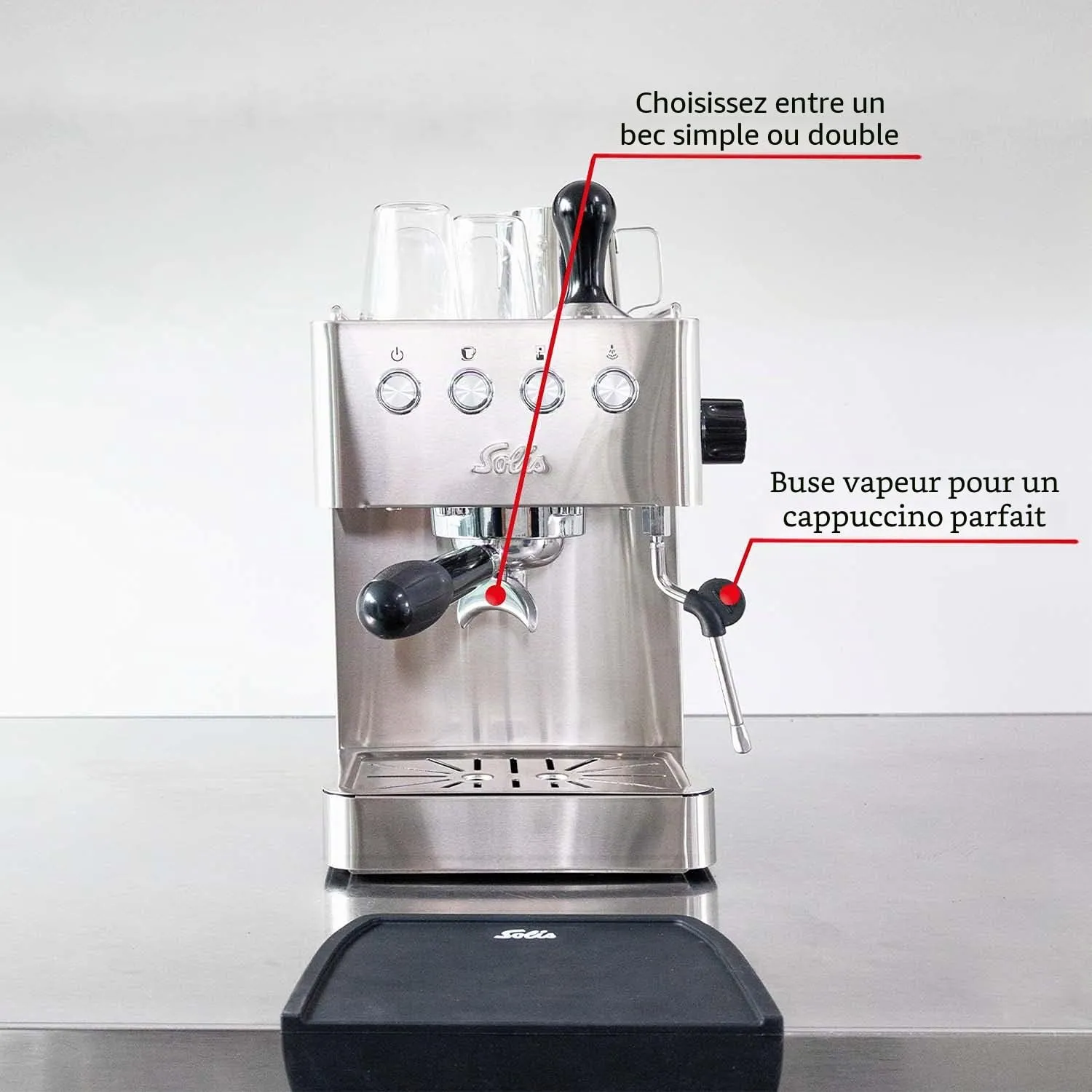 Solis Barista Gran Gusto 1014 machine expresso 1,7 L inox