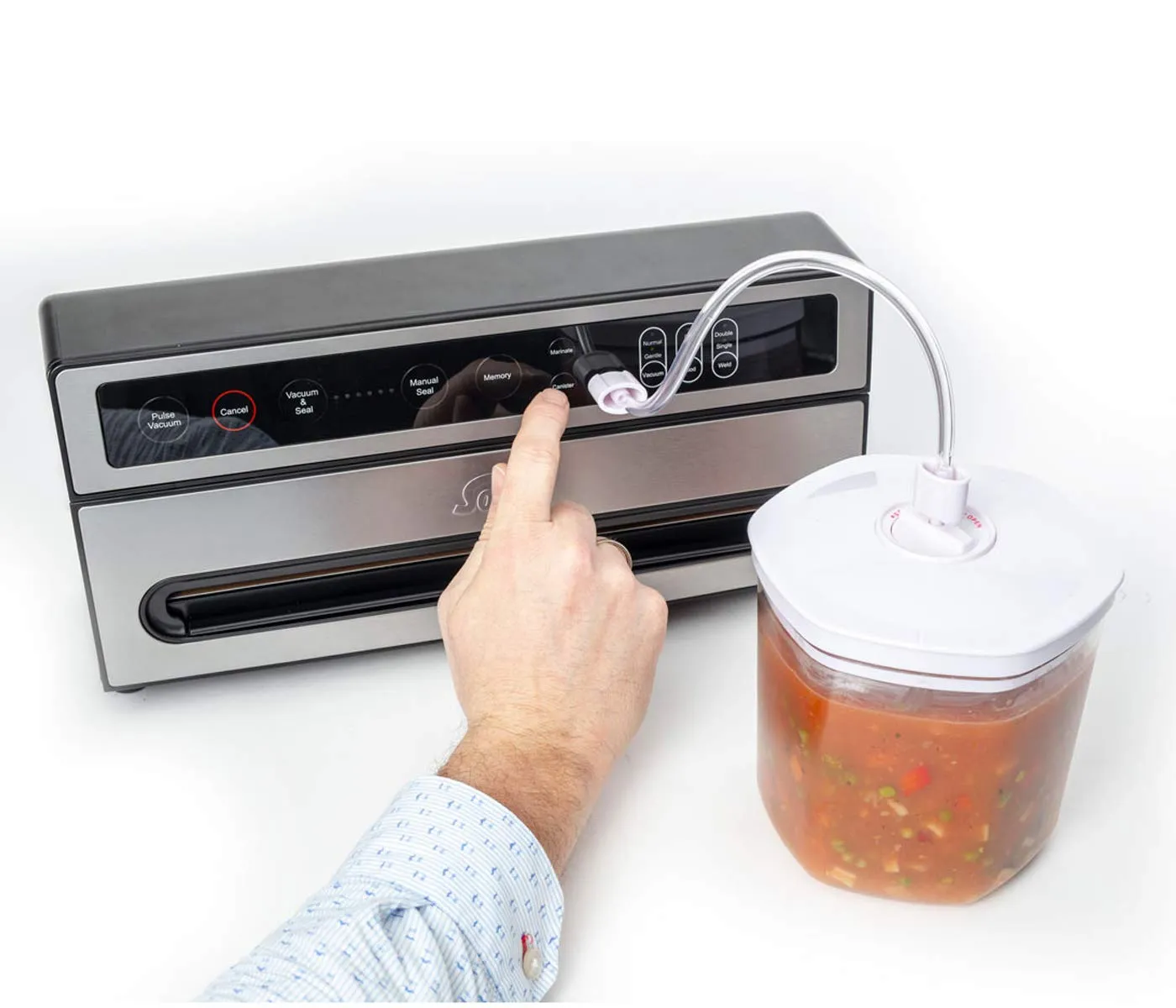 Solis VertiVac 5704 machine sous vide inox 130 W