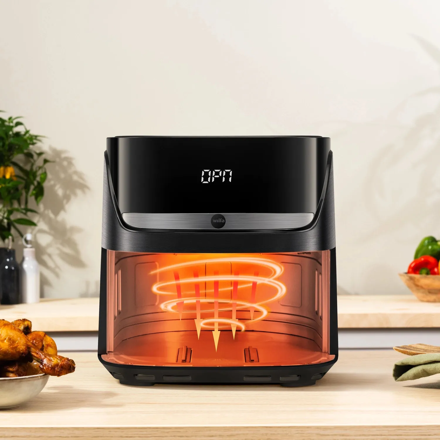 Wilfa Crispier 4L airfryer 8 programmes sans PFAS