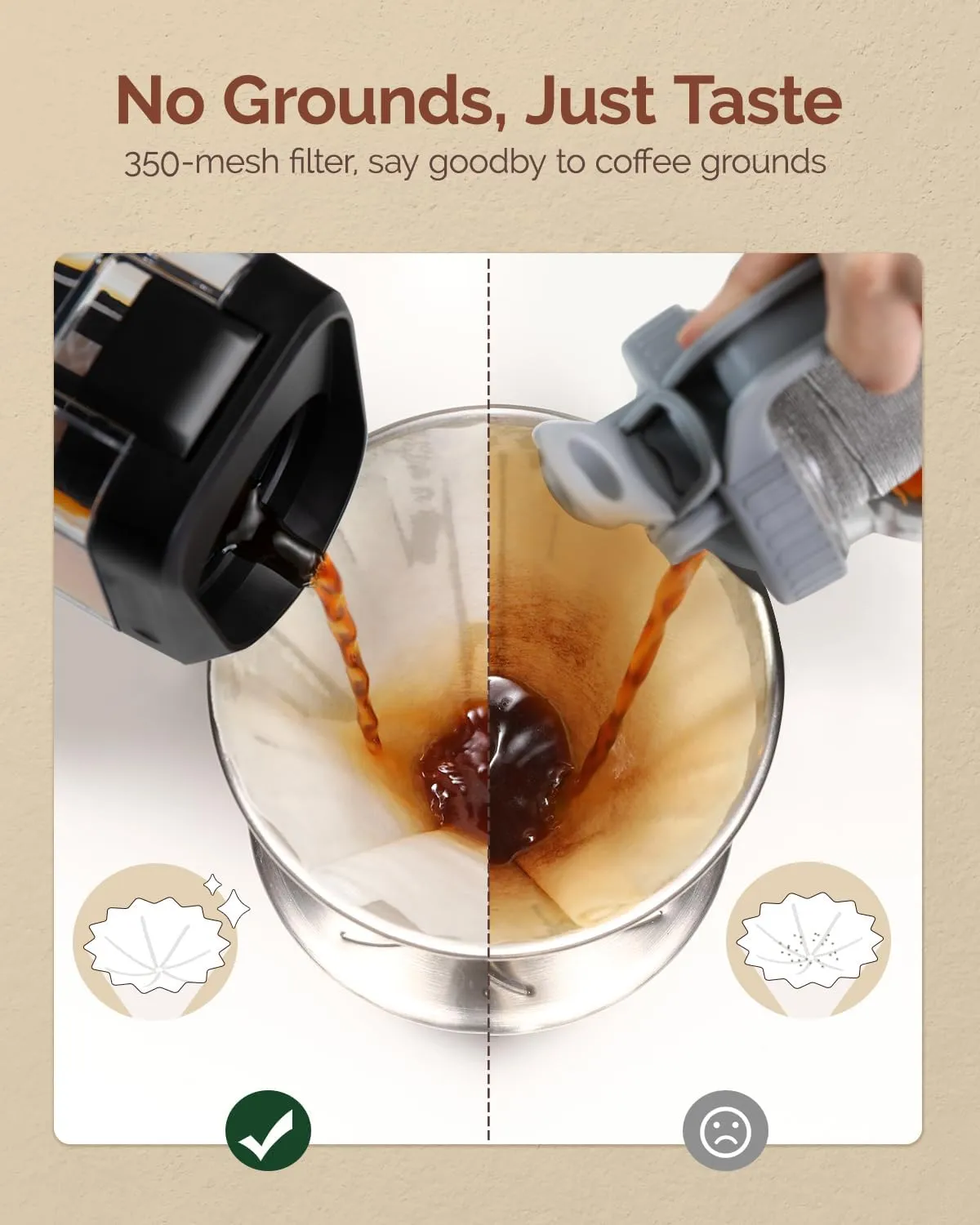 Maestri House House CB64 bouchon silicone cold brew rechange noir