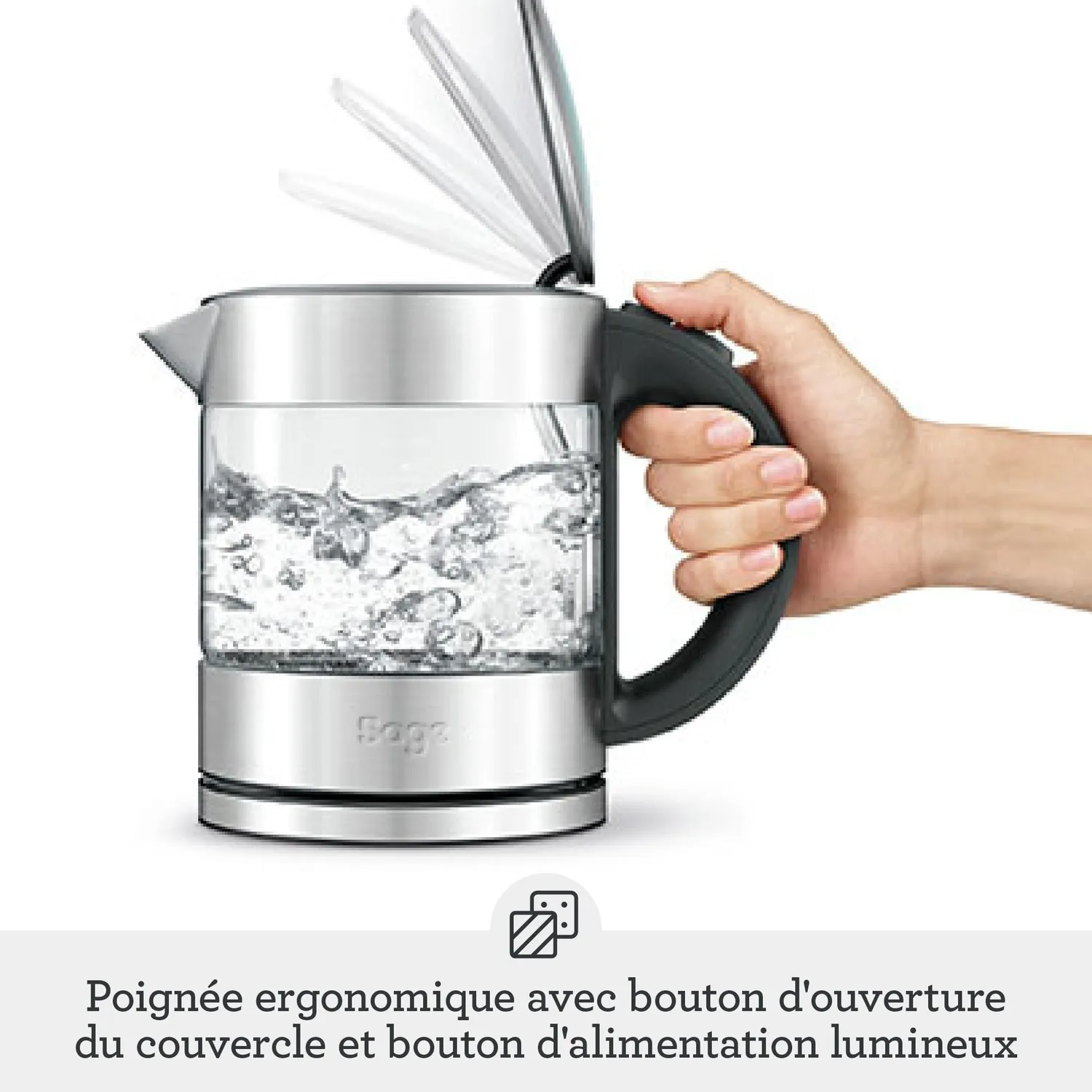 Sage Compact Kettle Pure bouilloire 1 L verre transparent