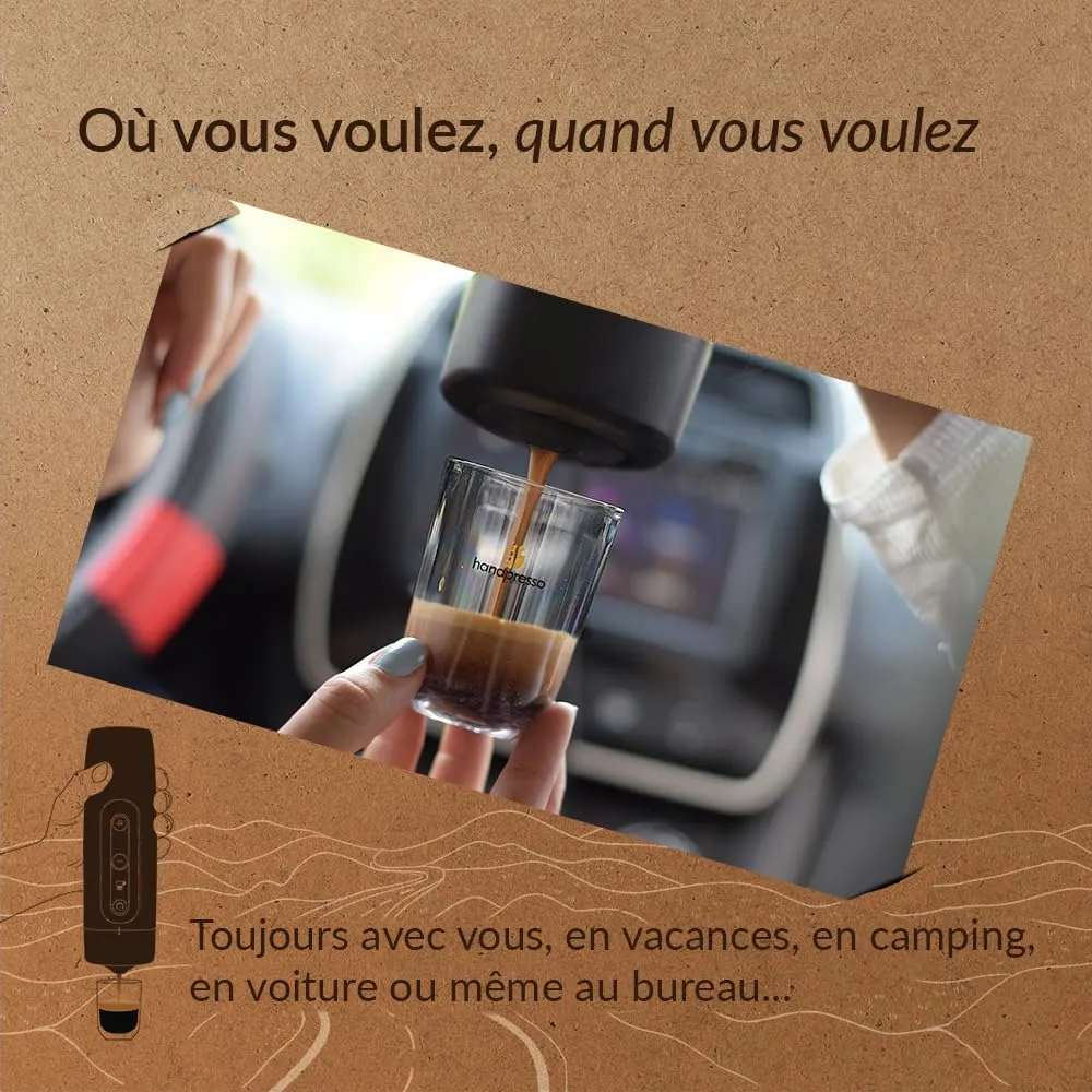 Handpresso Auto machine expresso 12V 24V capsules allume-cigare 19 bar