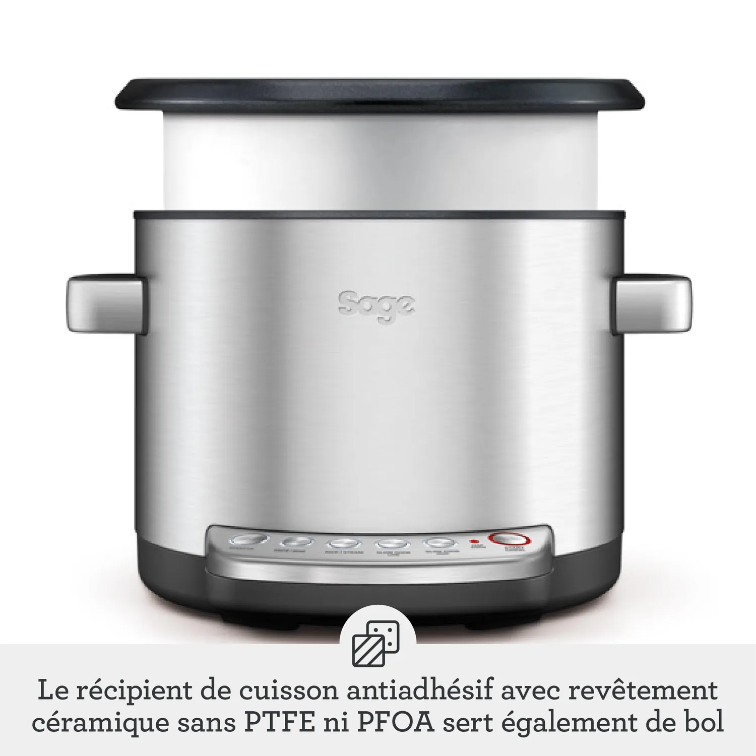 Sage Risotto Plus multicuiseur riz inox maintien chaud