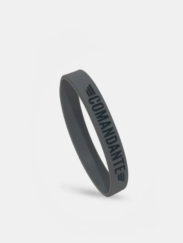 Comandante Wrist Band bracelet silicone gris petit