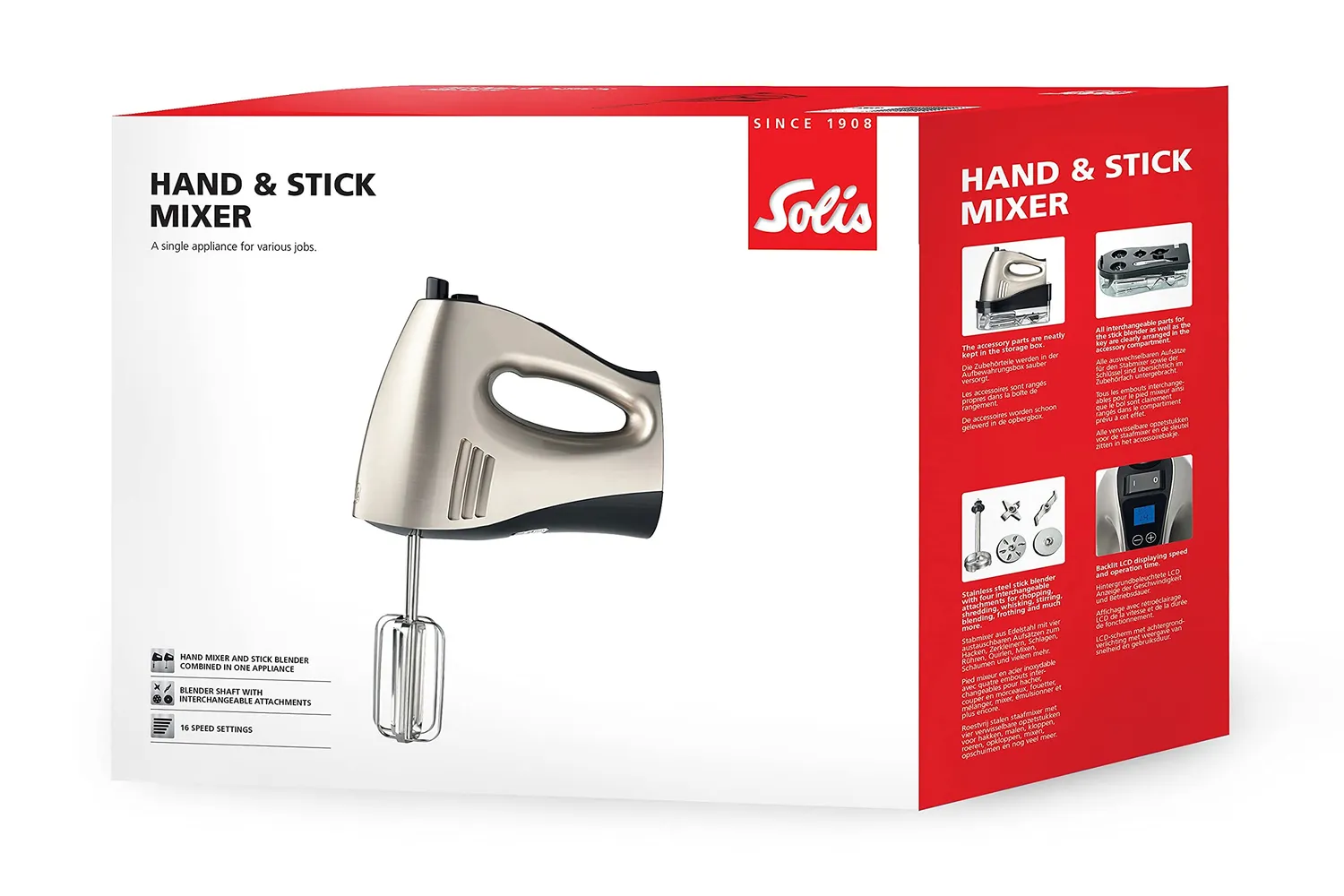 Solis Hand Stick 8371 batteur mixeur plongeant 400 W
