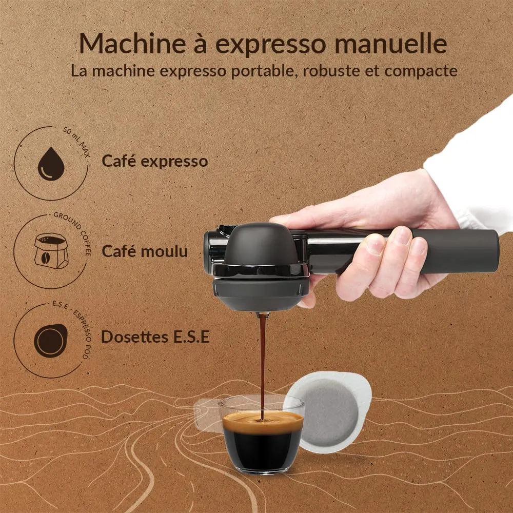Handpresso Pump Set 48241 cafetière manuelle coffret noir