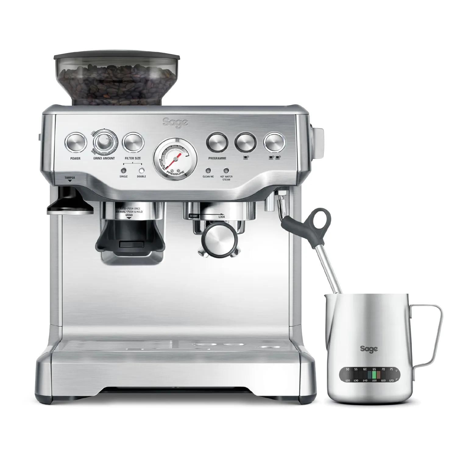 Sage Barista Express machine expresso sésame noir avec moulin
