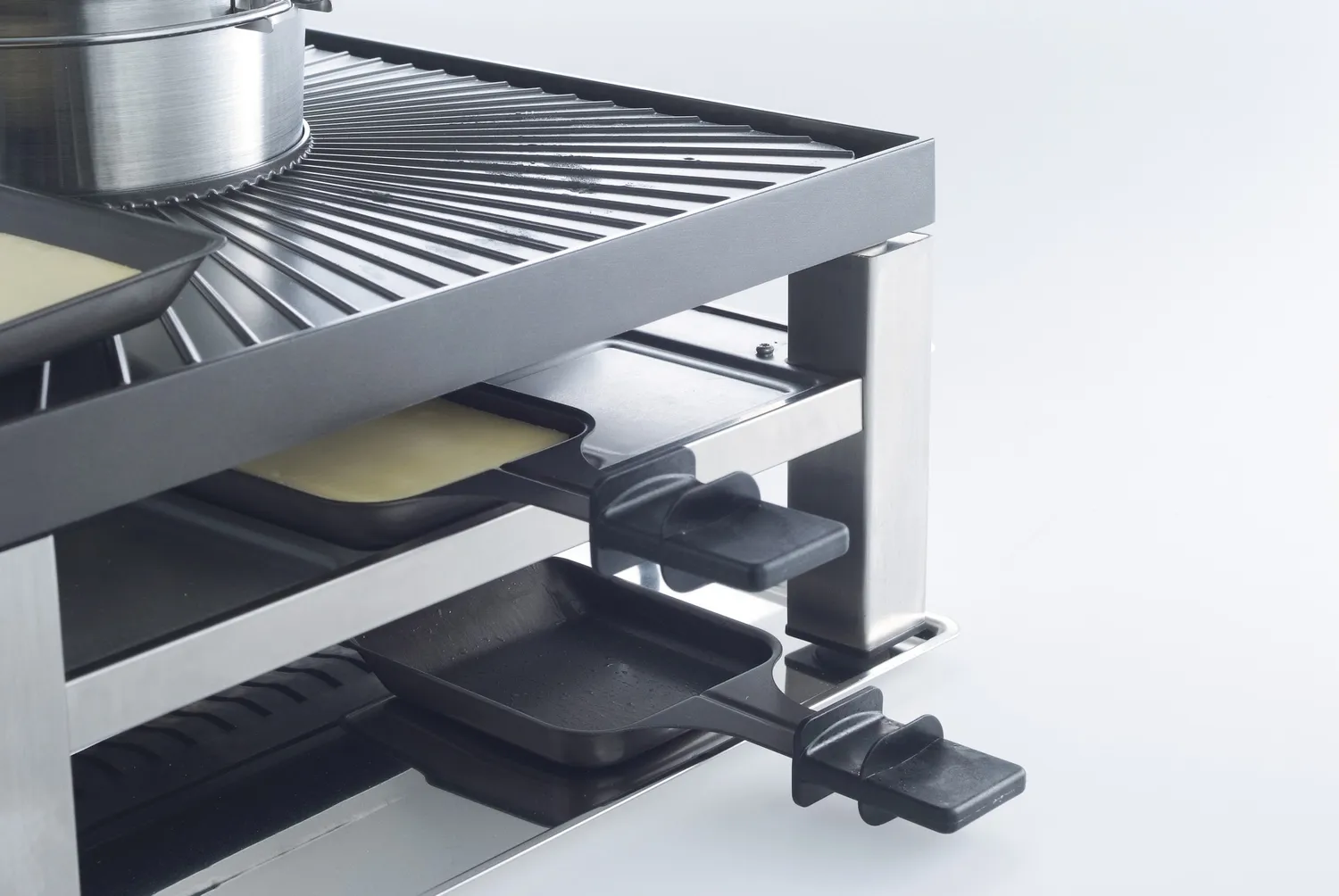 Solis Combi Grill 3 en 1 raclette fondue grill inox 8 pers