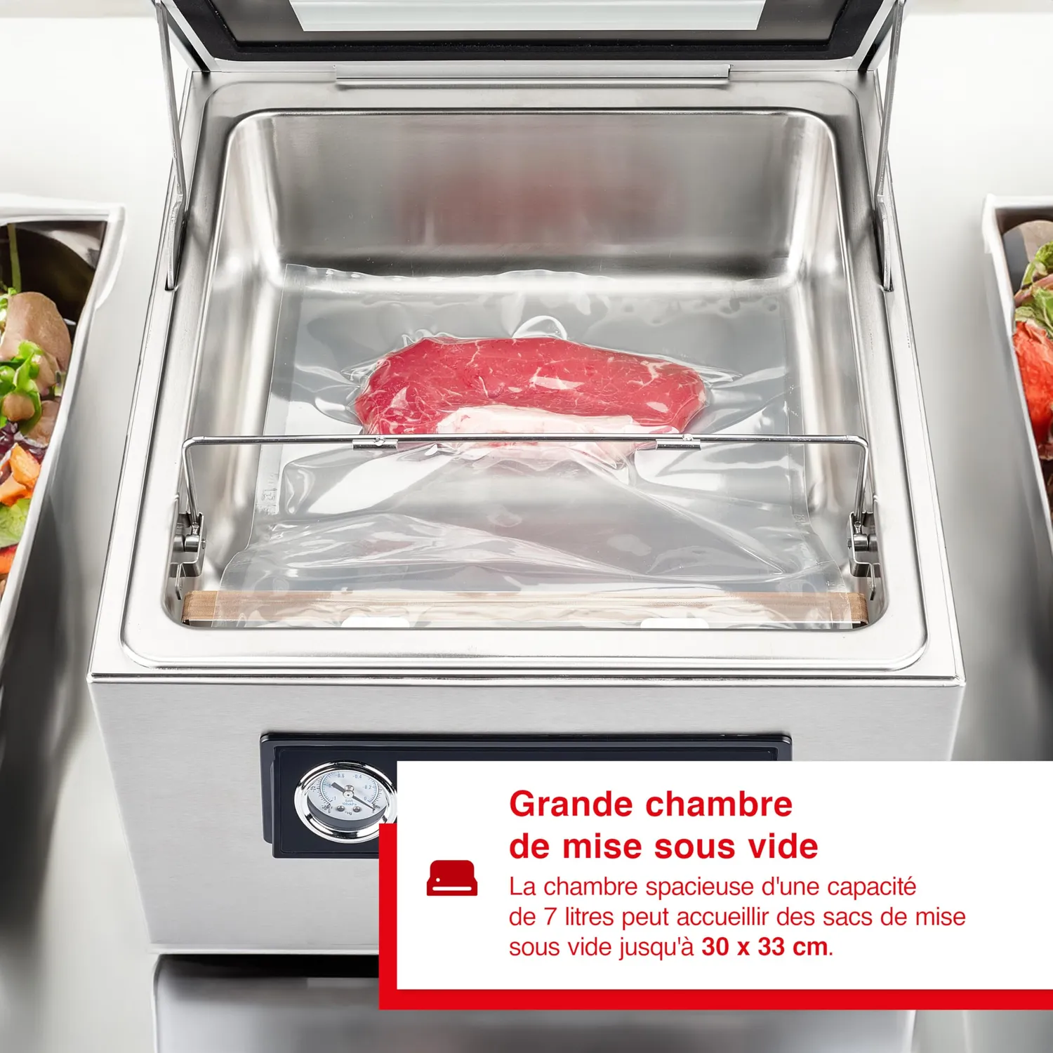 Solis Chamber Vac Pro 5702 machine sous vide 7 L + 30 sacs