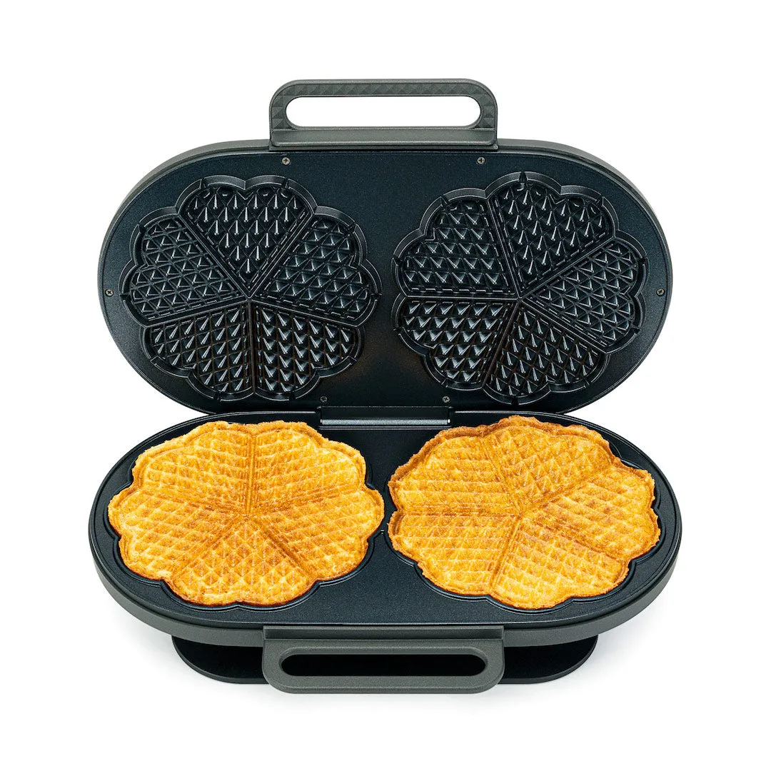 Wilfa Joy Double gaufrier double 10 cœurs croustillant