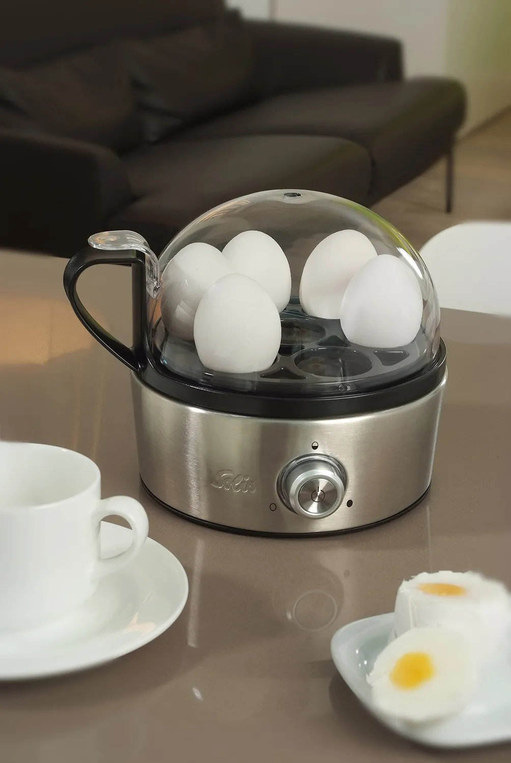 Solis 827 cuiseur œufs 7 œufs inox vapeur