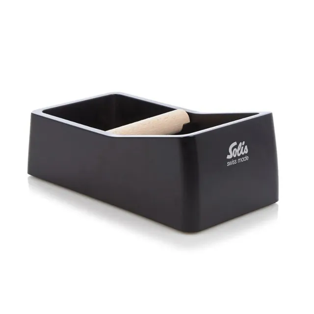 Solis Knock Box Bac à Marc Café Noir 0,8 L Antichoc