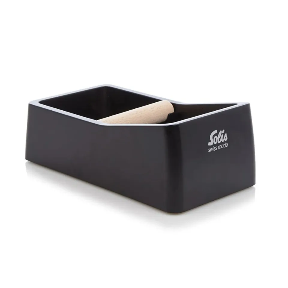 Solis Knock Box Bac à Marc Café Noir 0,8 L Antichoc