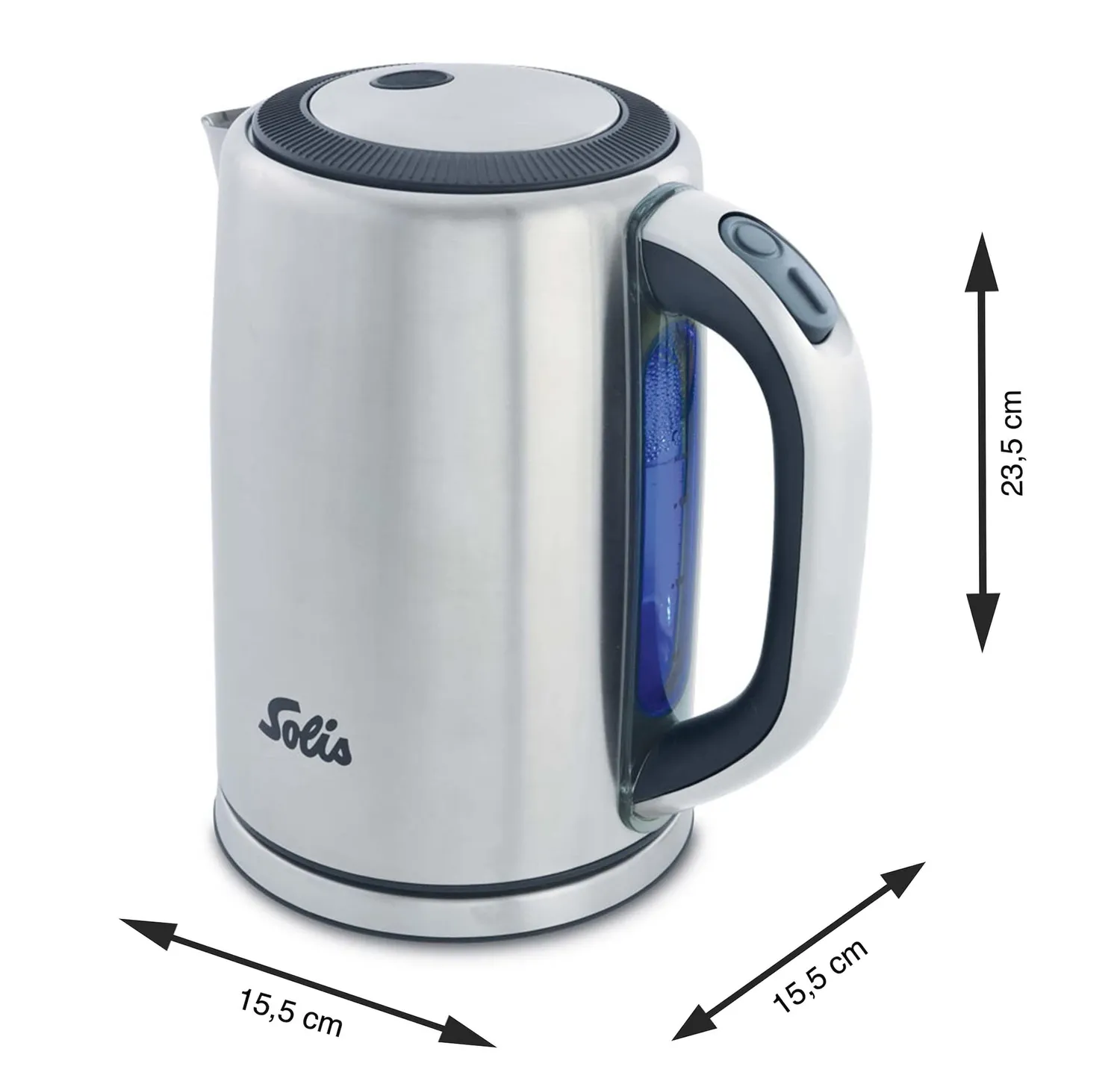 Solis Premium Kettle 5511 bouilloire électrique inox 1,5 L