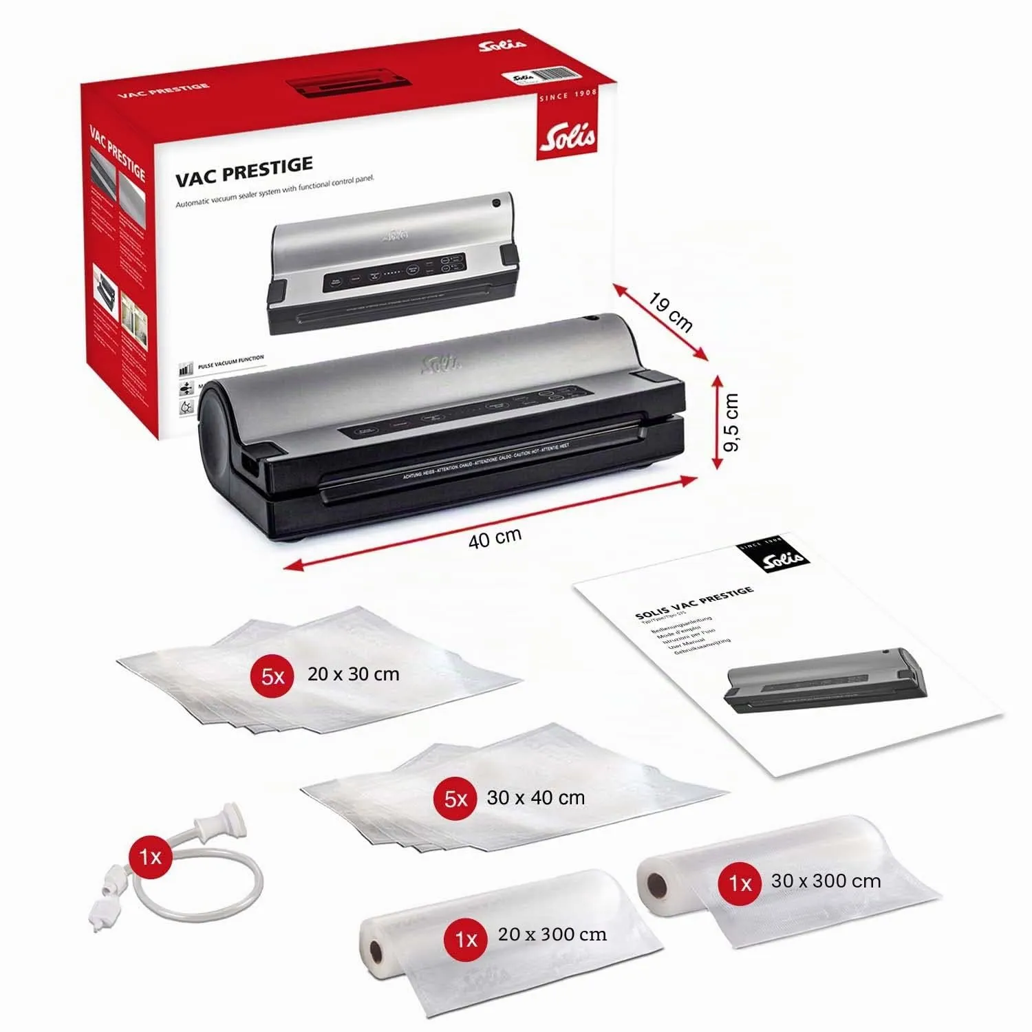 Solis Vac Prestige machine sous vide soudure 30 cm