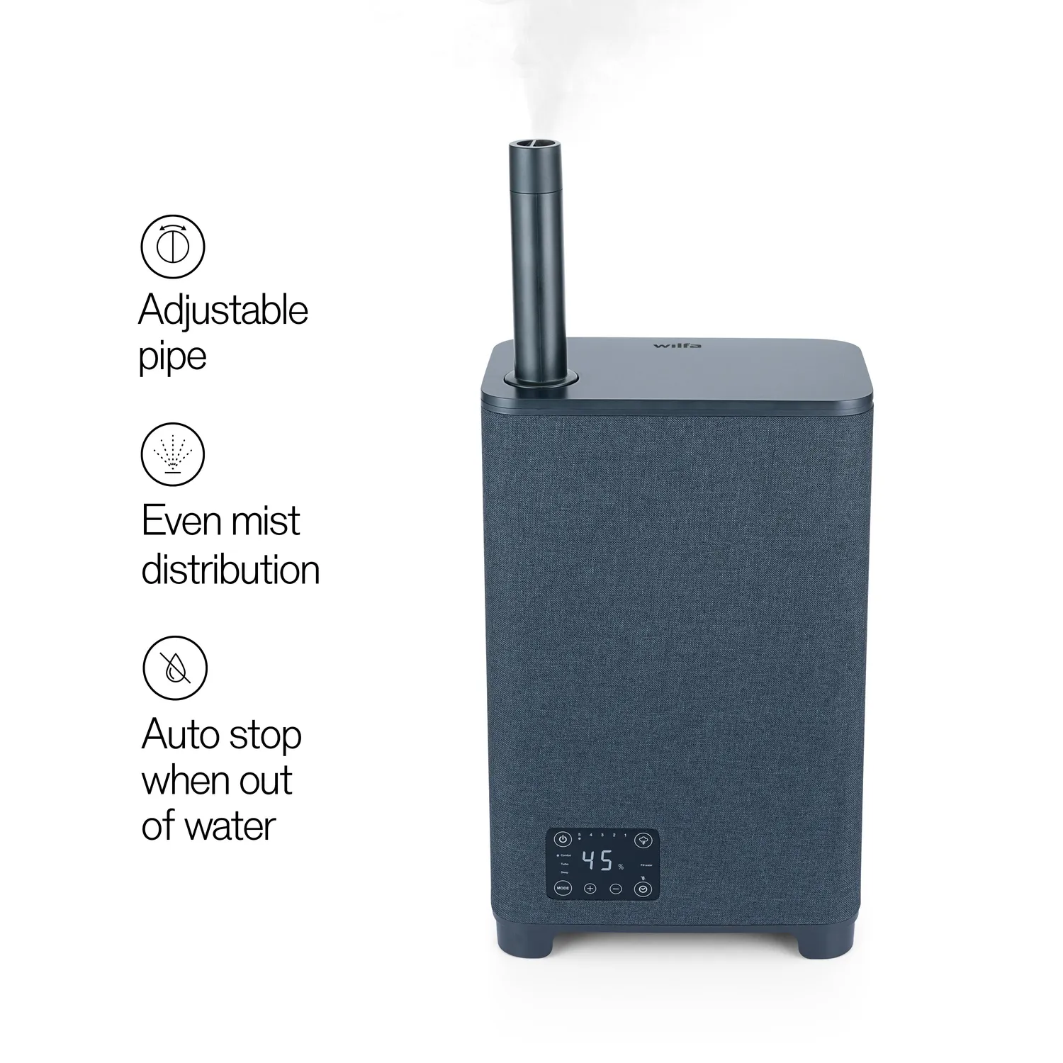 Wilfa Nimbus humidificateur brume chaude 95 m²
