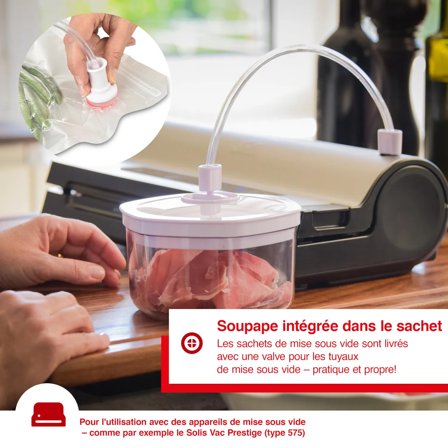 Solis Zip sachets sous vide 26x35 cm lot de 10 réutilisables
