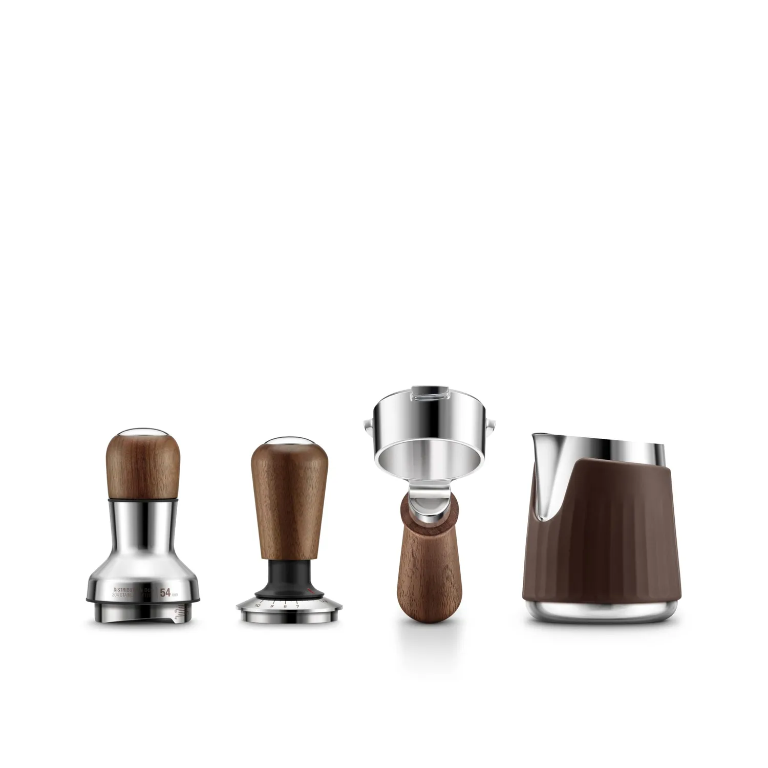 Sage Force Gauge Tamper 54mm tasseur café noyer