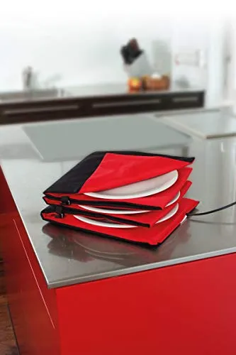 Solis 906.13 chauffe-assiettes noir rouge