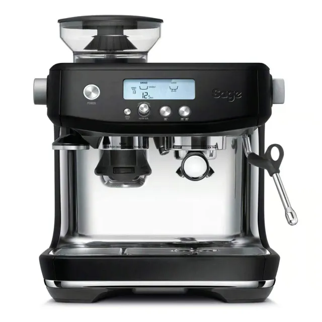 Sage Barista Pro SES878 machine expresso truffe noire moulin