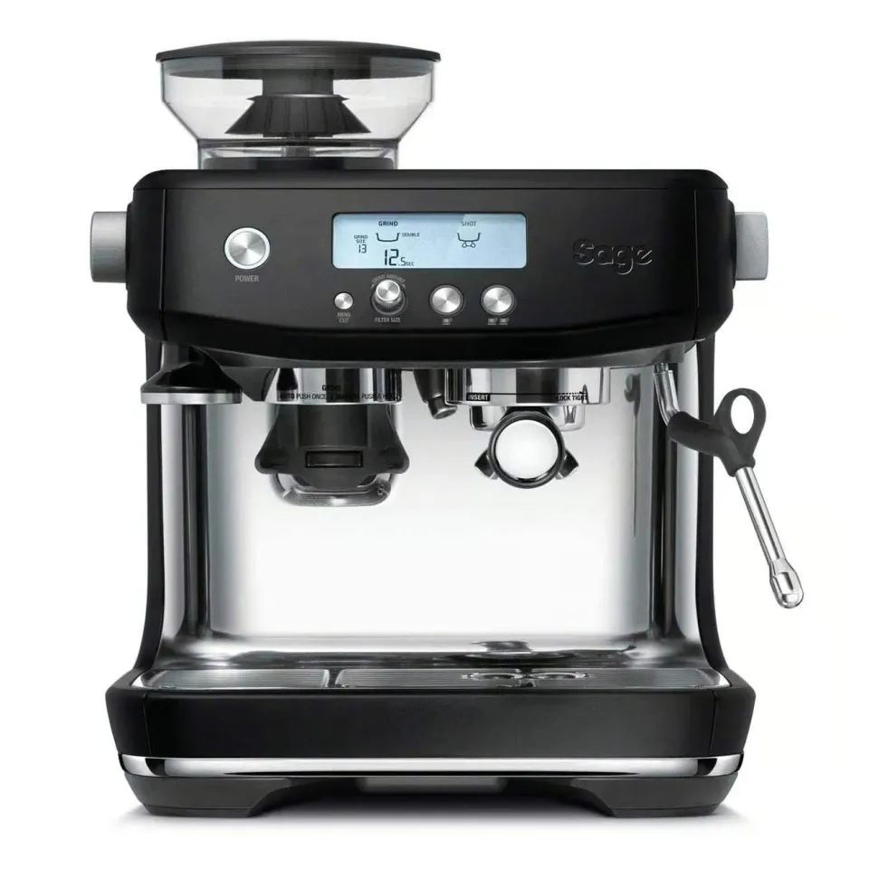 Sage Barista Pro SES878 machine expresso truffe noire moulin