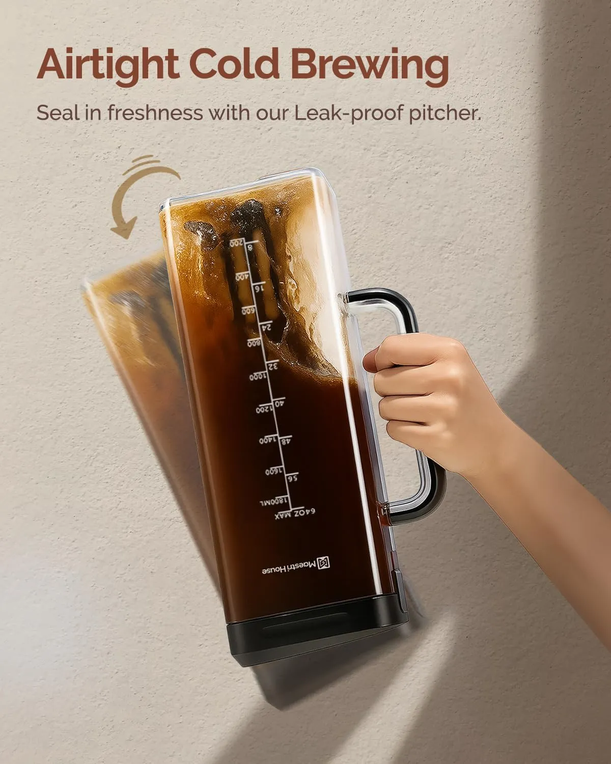 Maestri House House CB64 bouchon silicone cold brew rechange noir