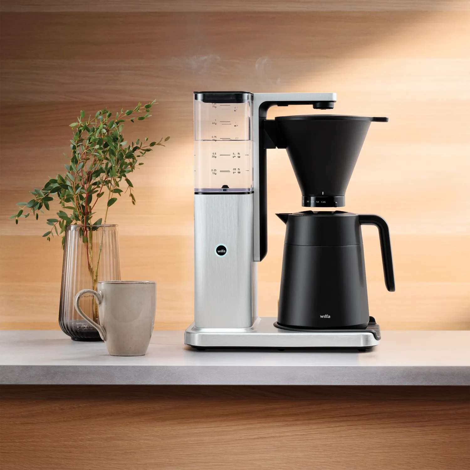 Wilfa Zense Alux Thermo cafetière filtre 1,25 L inox