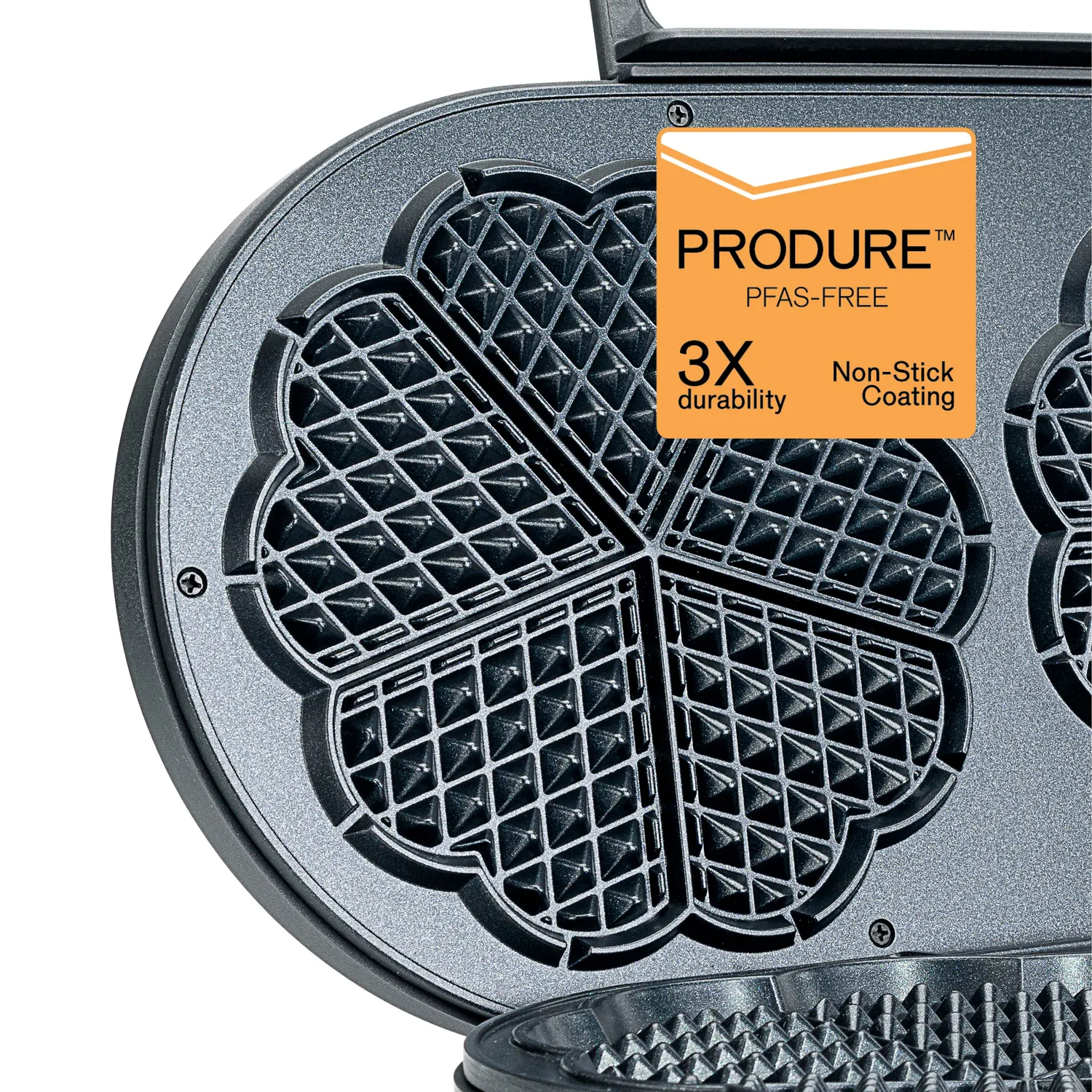 Wilfa Joy Double gaufrier double 2x5 cœurs 18 cm