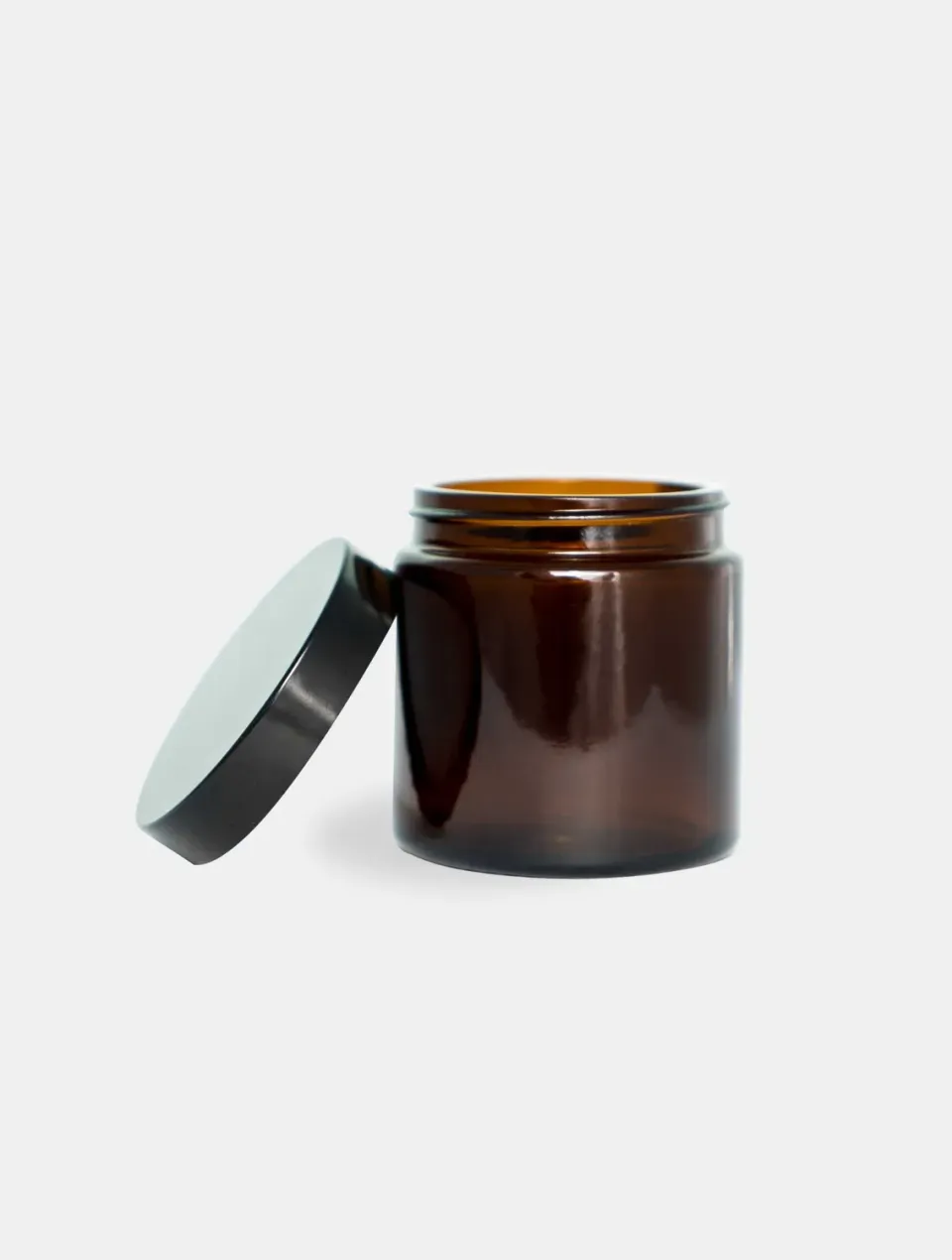 Comandante Bean Jar bocal verre brun + couvercle