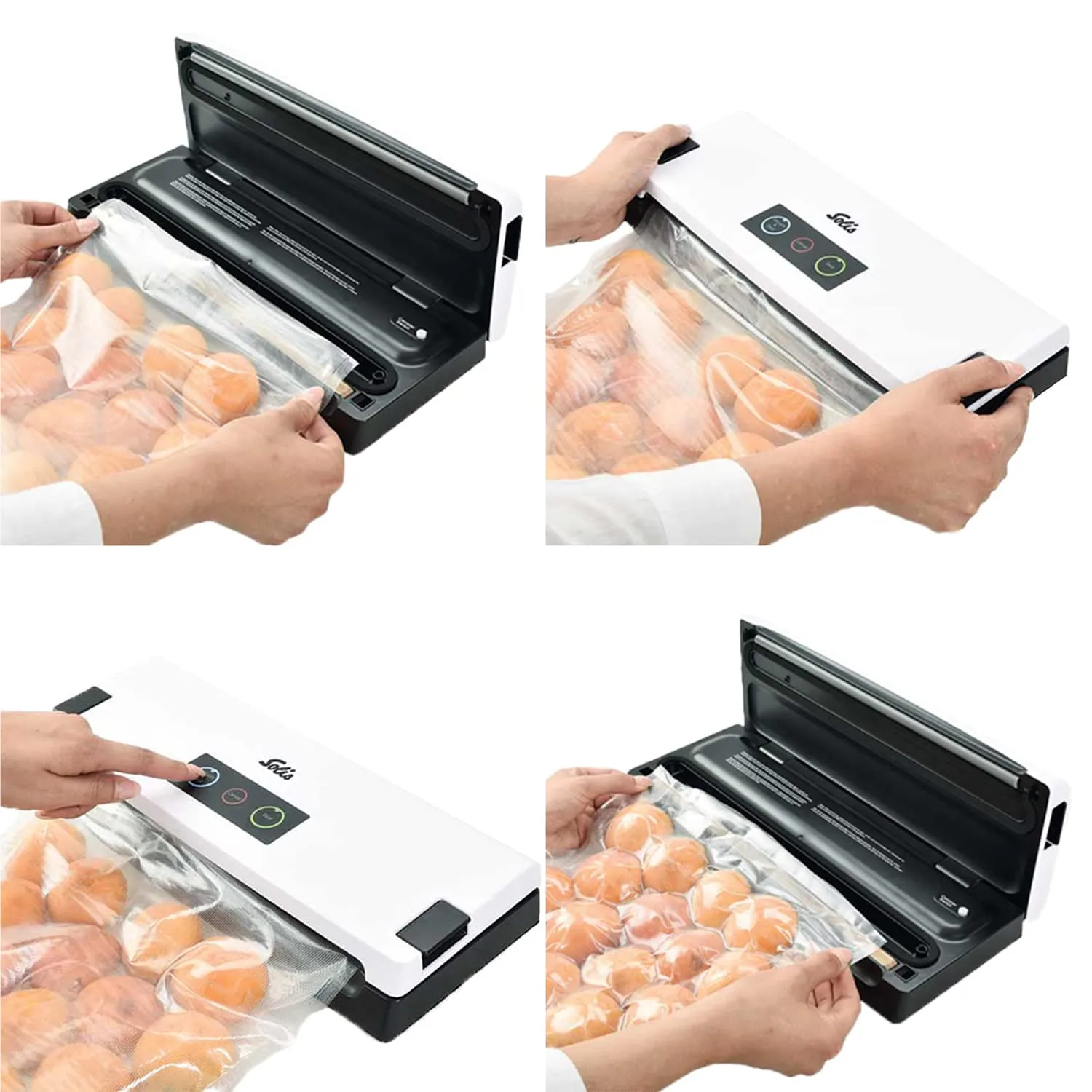 Solis Vac Quick 576 machine sous vide grise + rouleaux