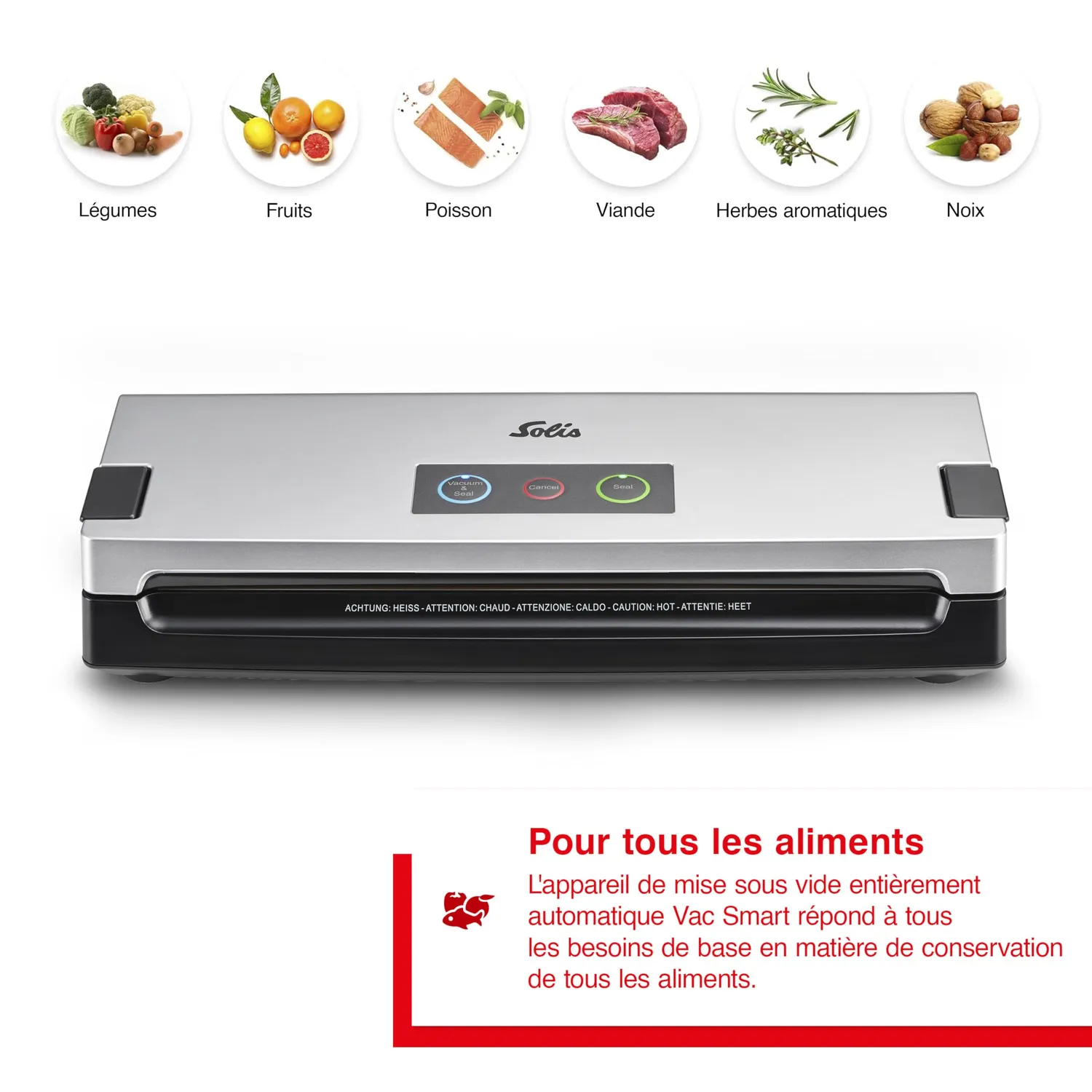 Solis Vac Smart 922.23 machine sous vide inox