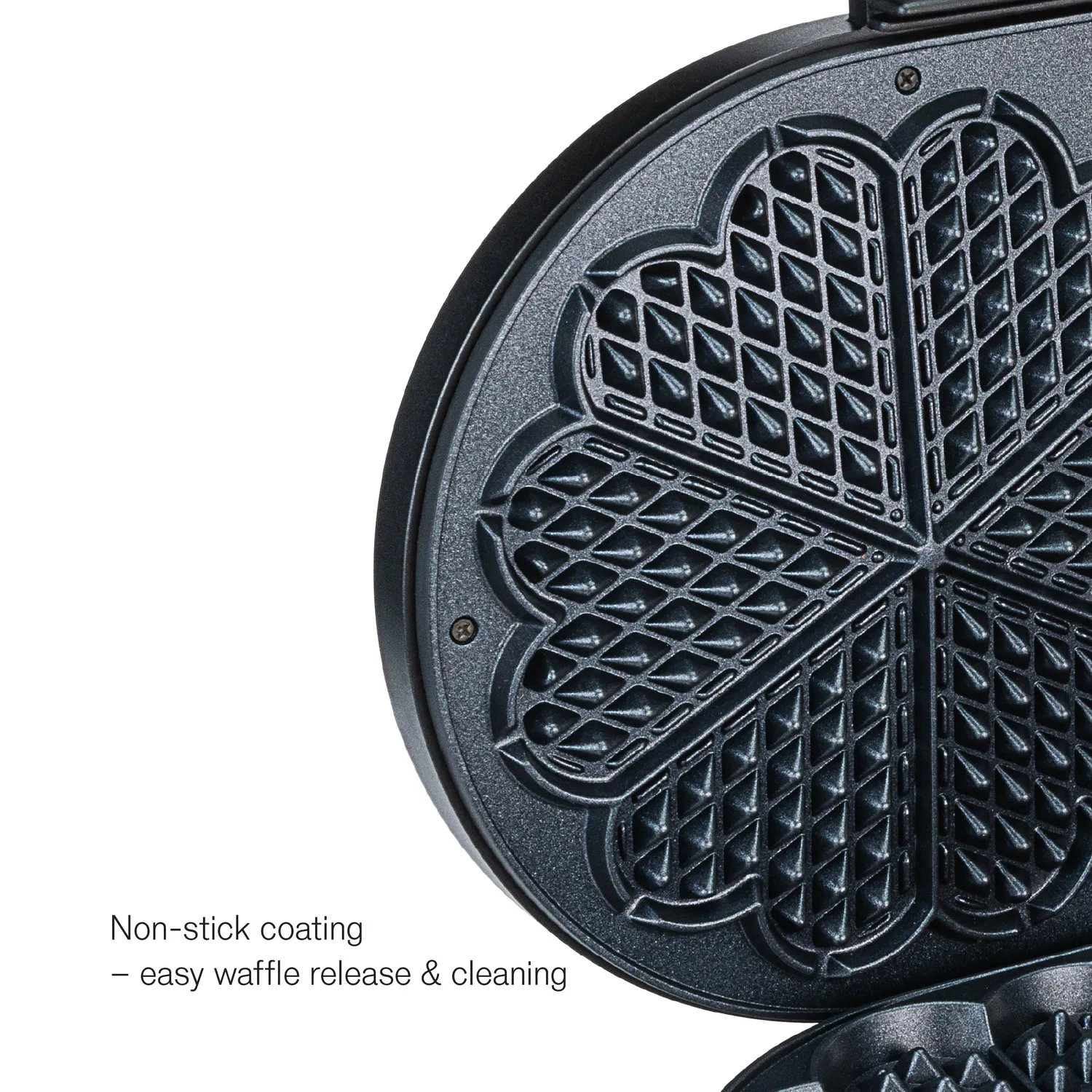 Wilfa Grand Double gaufrier double cœurs dorés