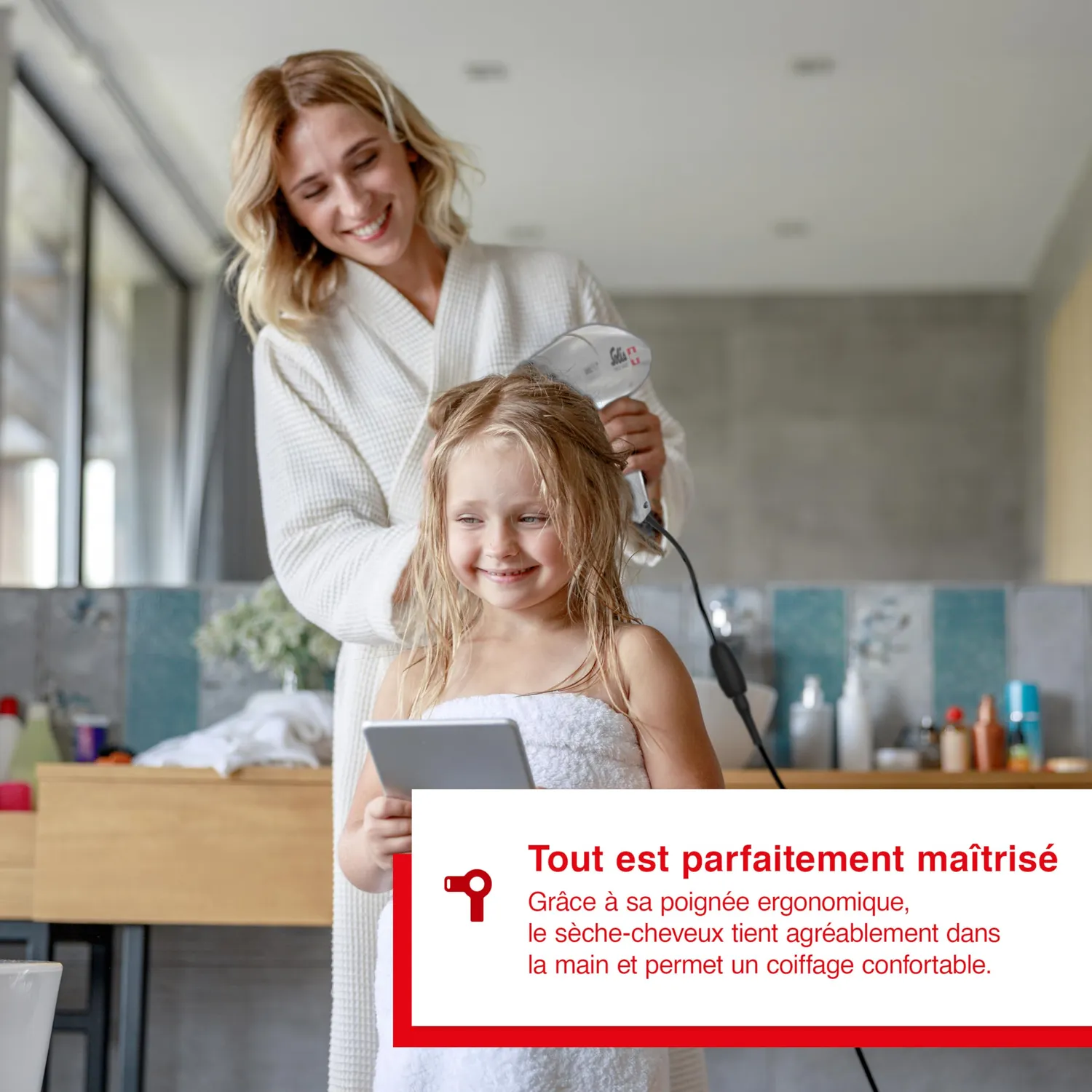 Solis Swiss Perfection 440 sèche-cheveux argent ionique