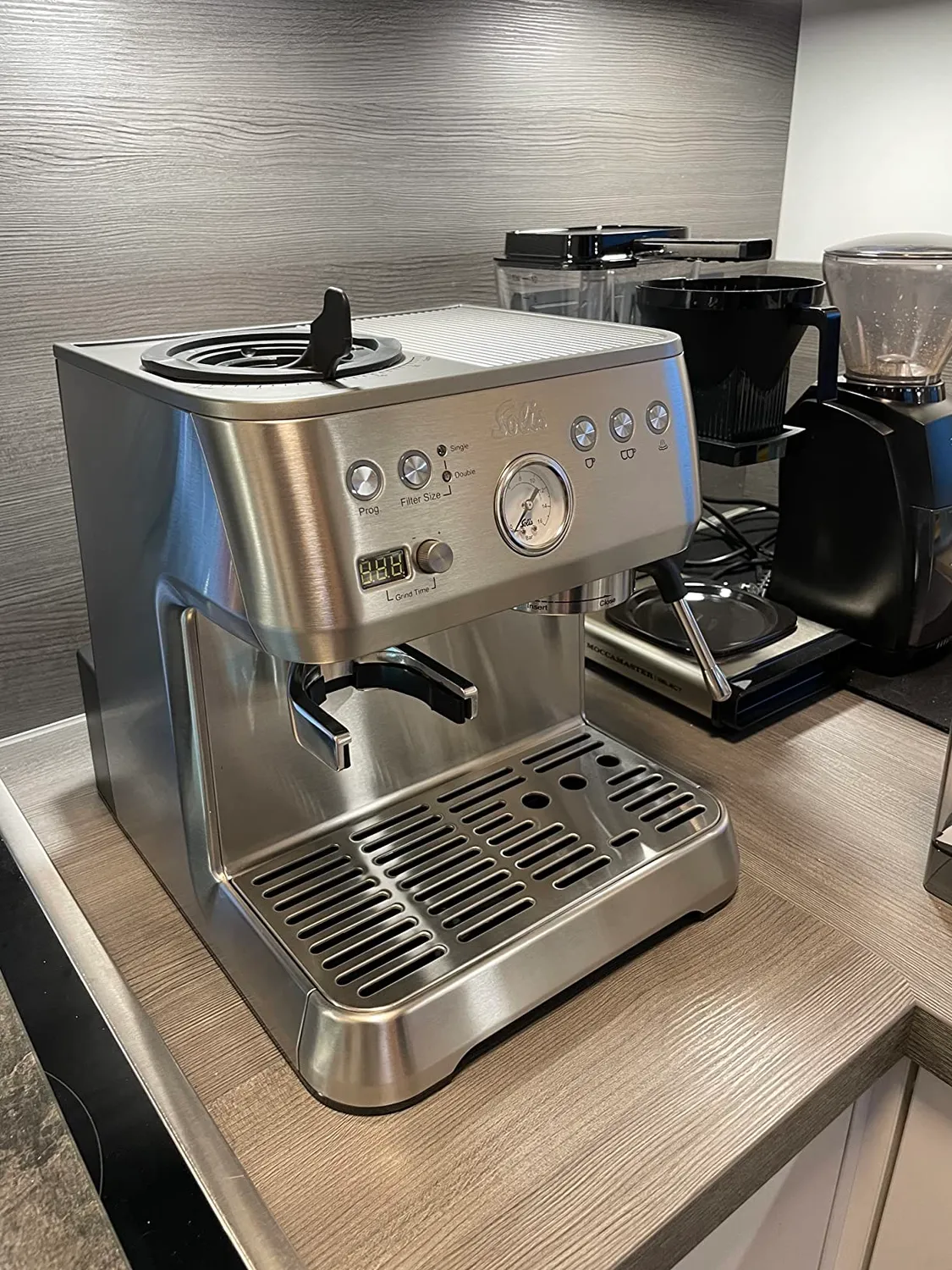 Solis Grind Infuse Perfetta 1019 expresso broyeur inox