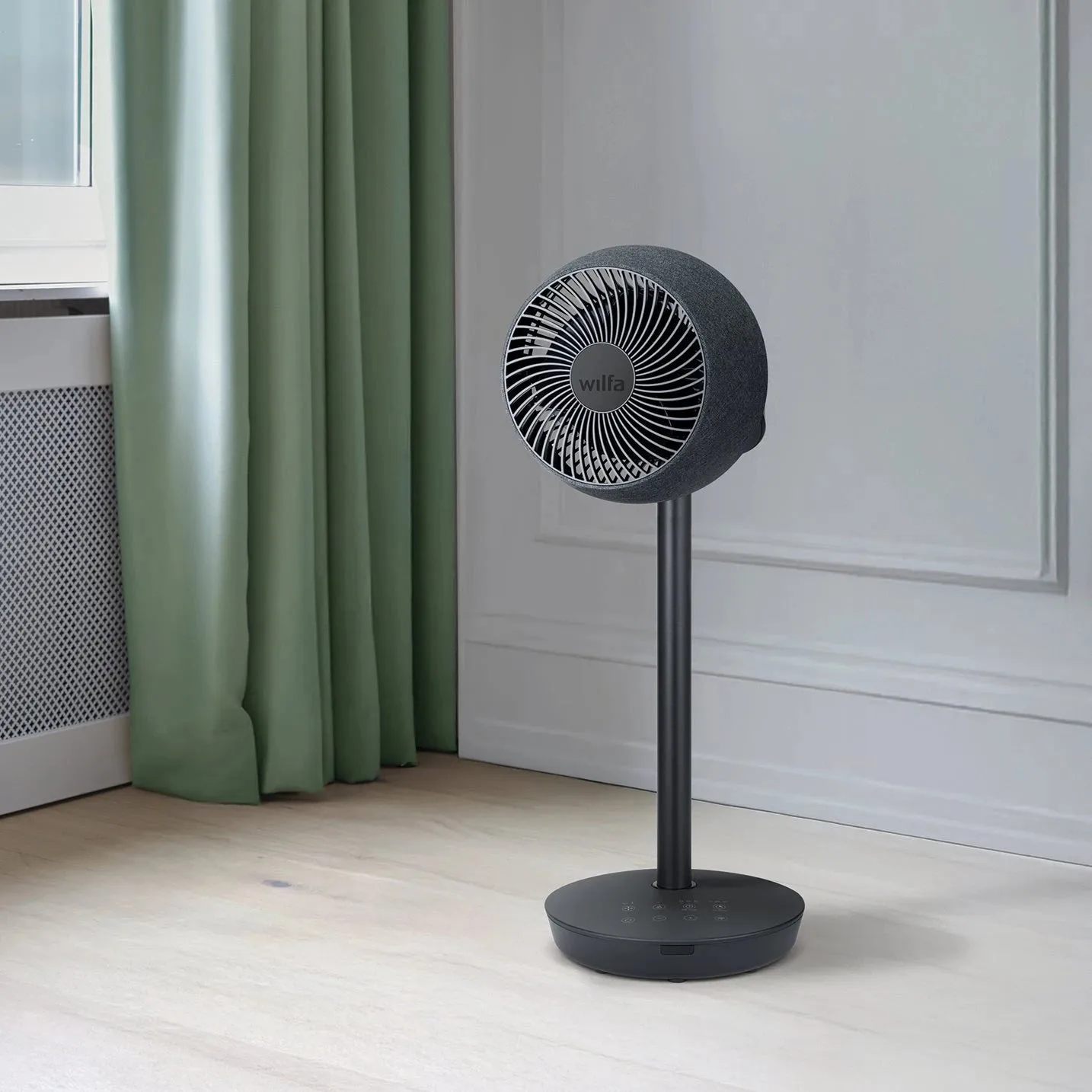 Wilfa Breeze ventilateur sur pied 8 vitesses tissu