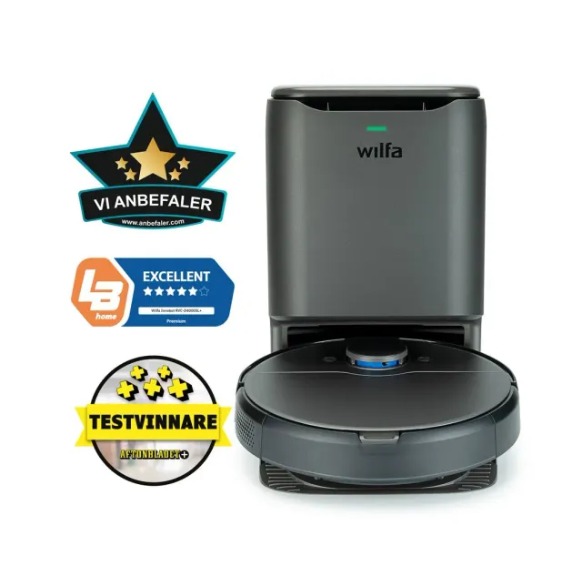 Wilfa Innobot RVC-D4000SL+ aspirateur robot station auto