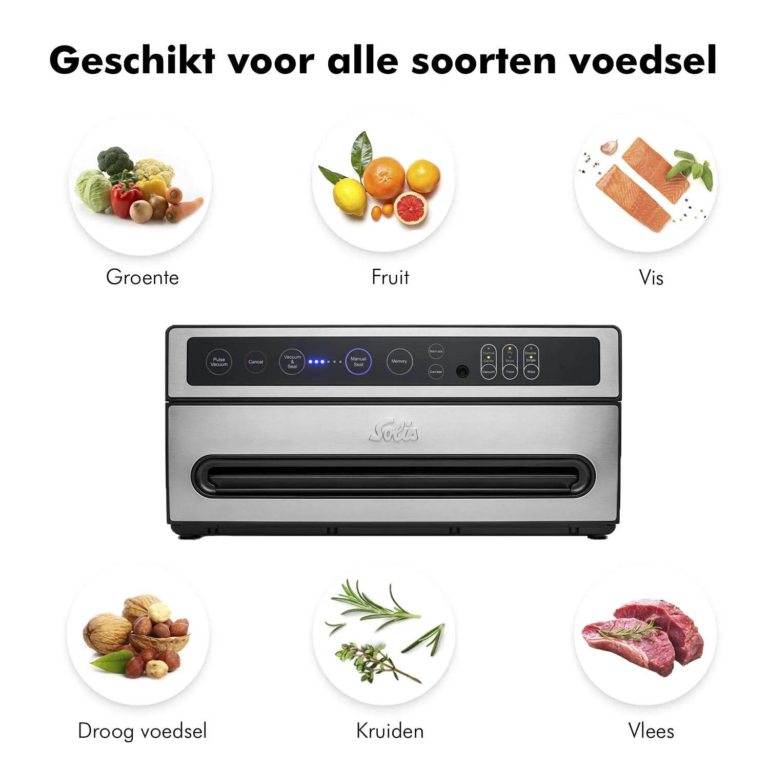 Solis VertiVac 5704 machine sous vide inox 130 W