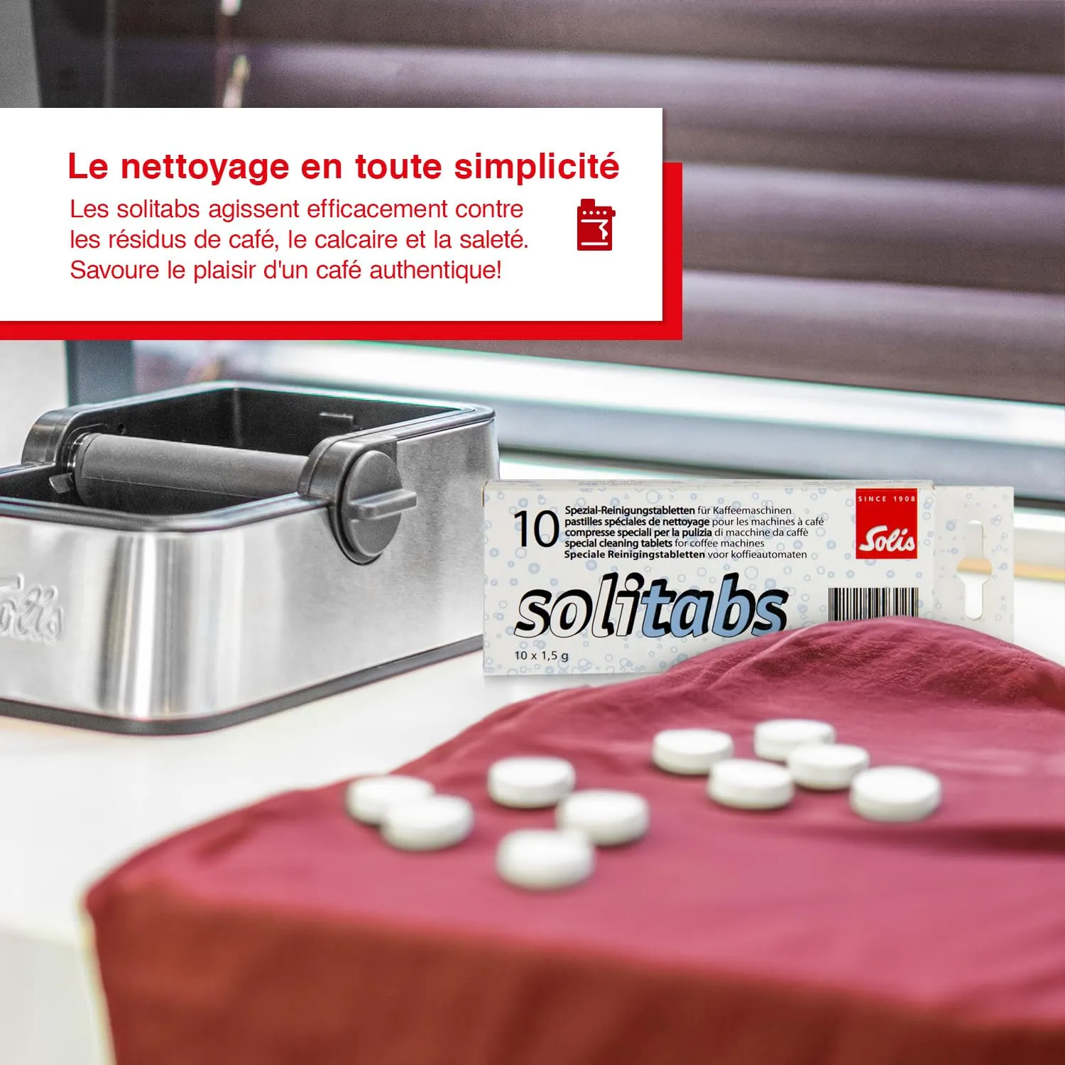 Solis Solitabs 993.02 pastilles nettoyage x10 dégraissantes