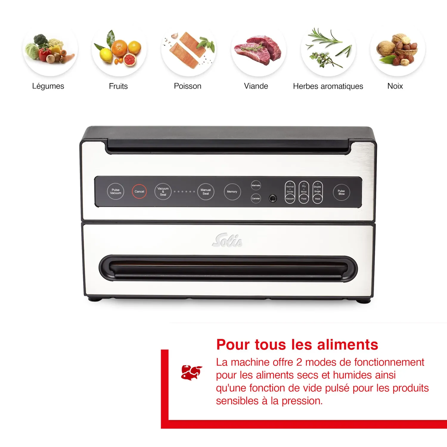 Solis VertiVac Plus 5703 machine sous vide 30 cm
