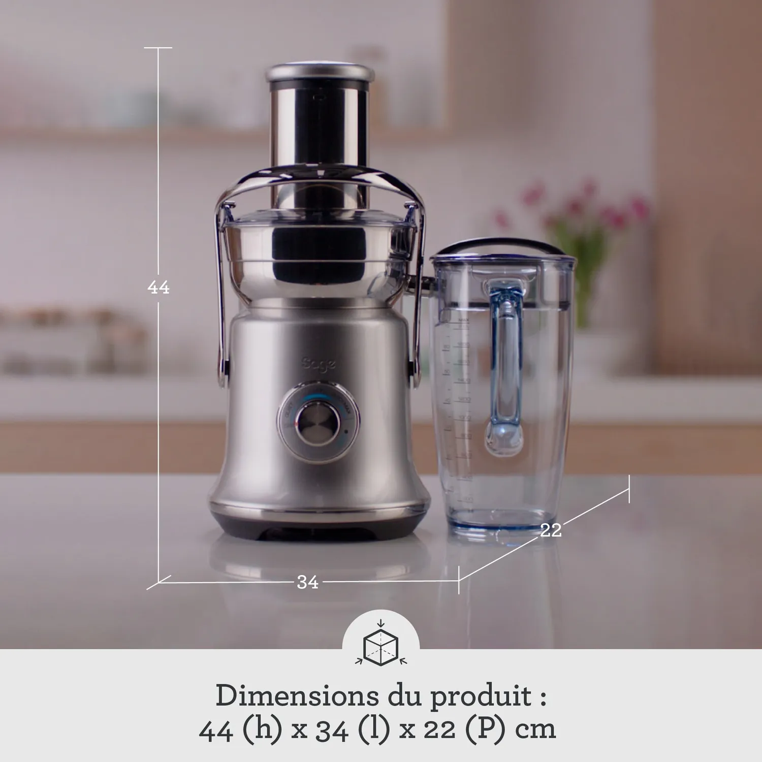 Sage Nutri Juicer Cold XL centrifugeuse inox 2 L