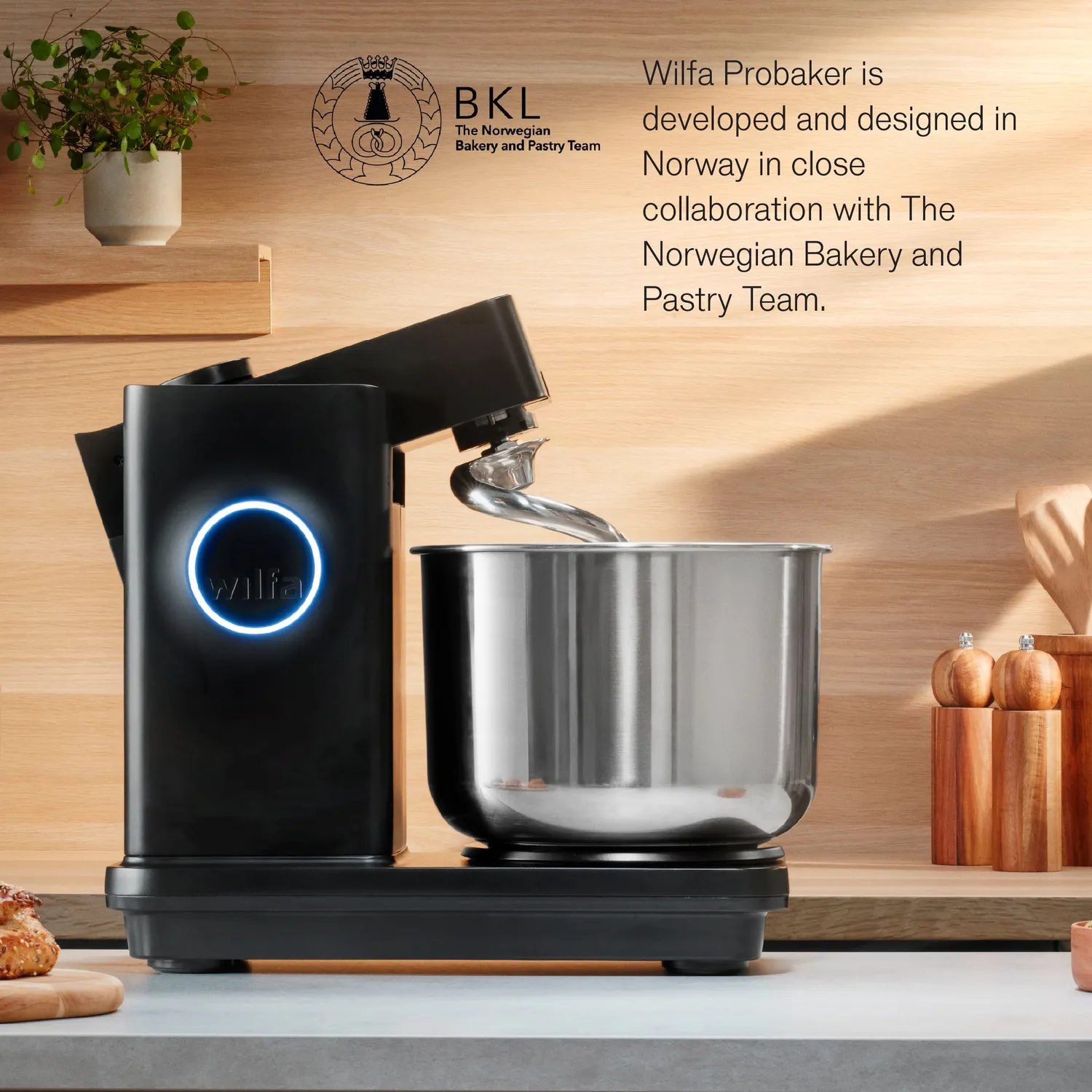 Wilfa Probaker Timer robot pâtissier 7 L acier