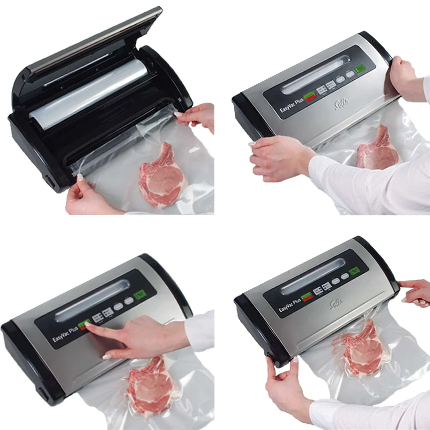 Solis EasyVac Plus 922.16 machine sous vide noir inox