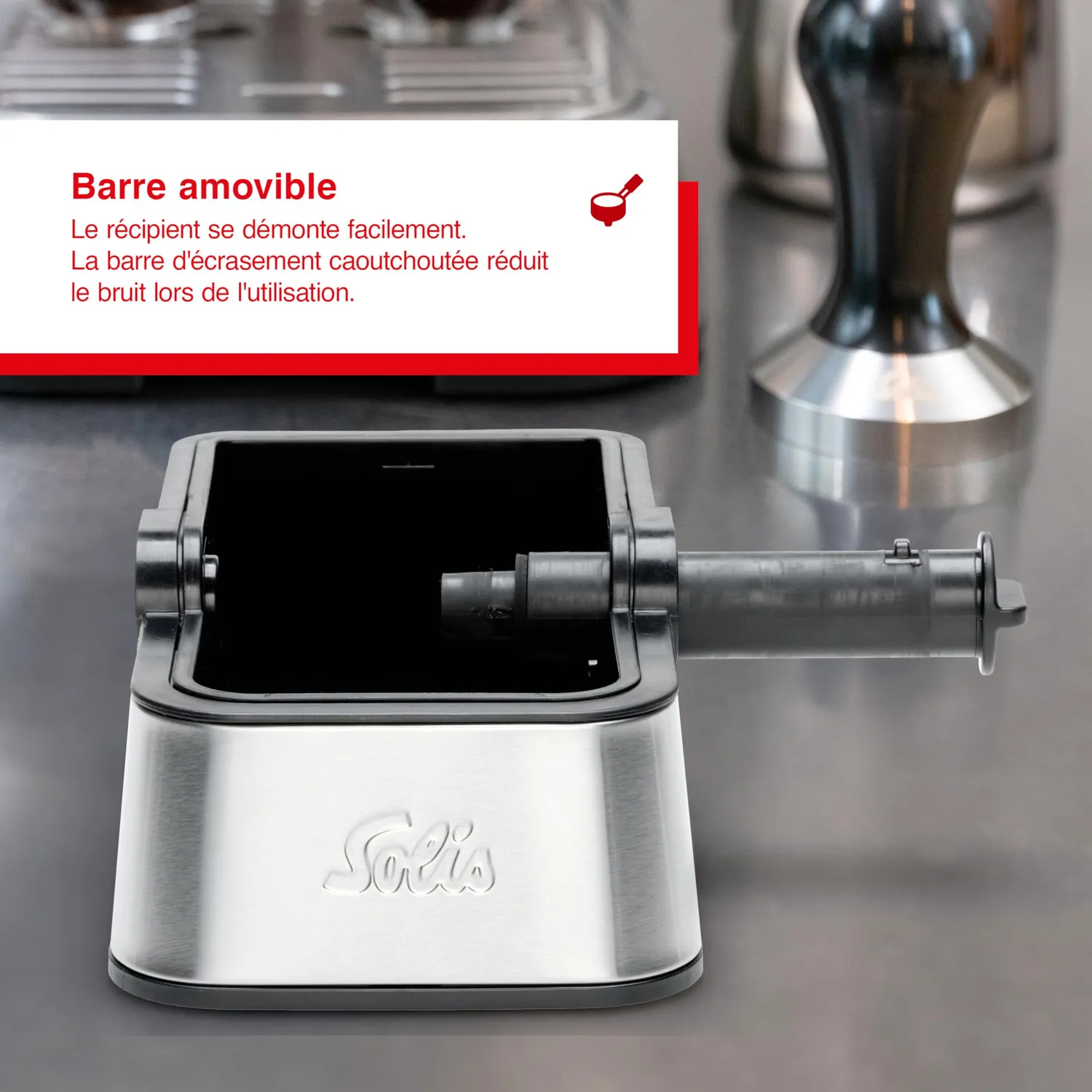 Solis Perfetta 978.43 bac à marc inox