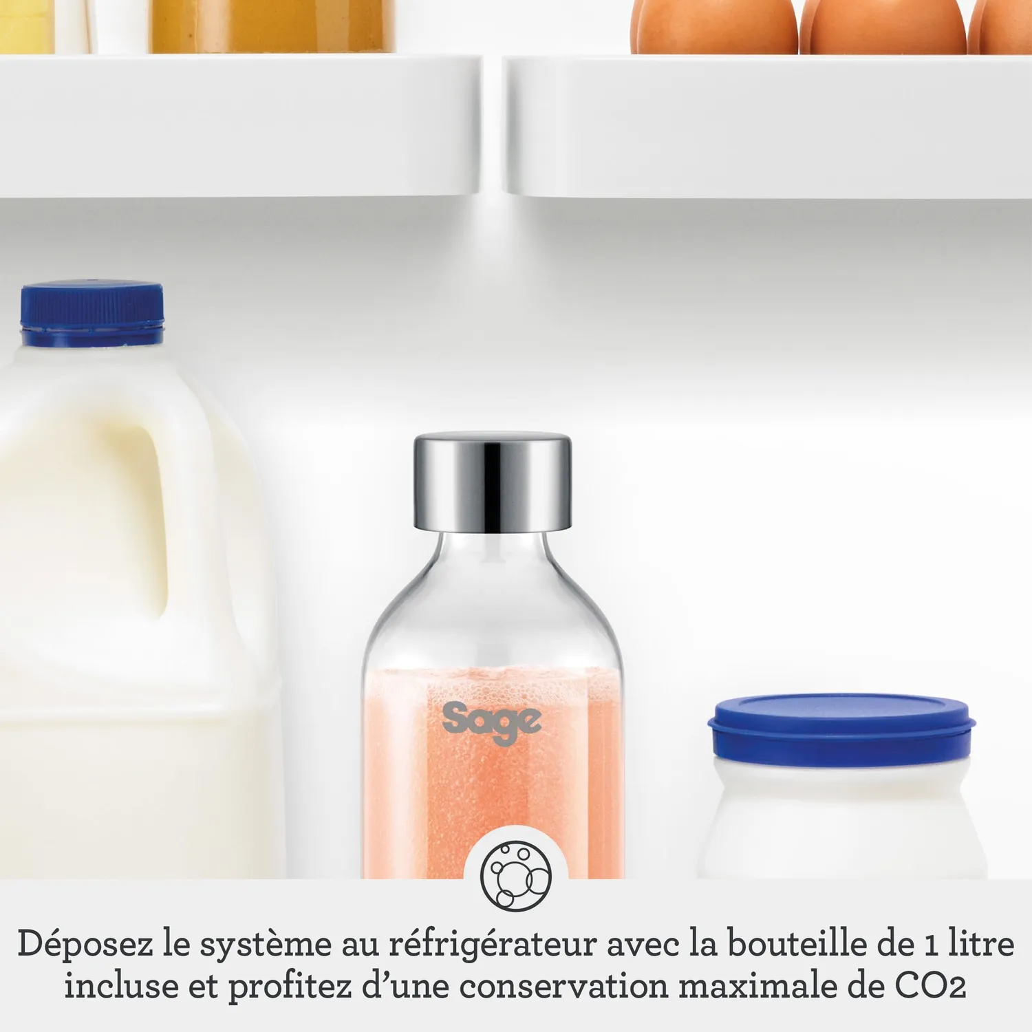 Sage InFizz Fusion machine à soda Sel de Mer 1 L