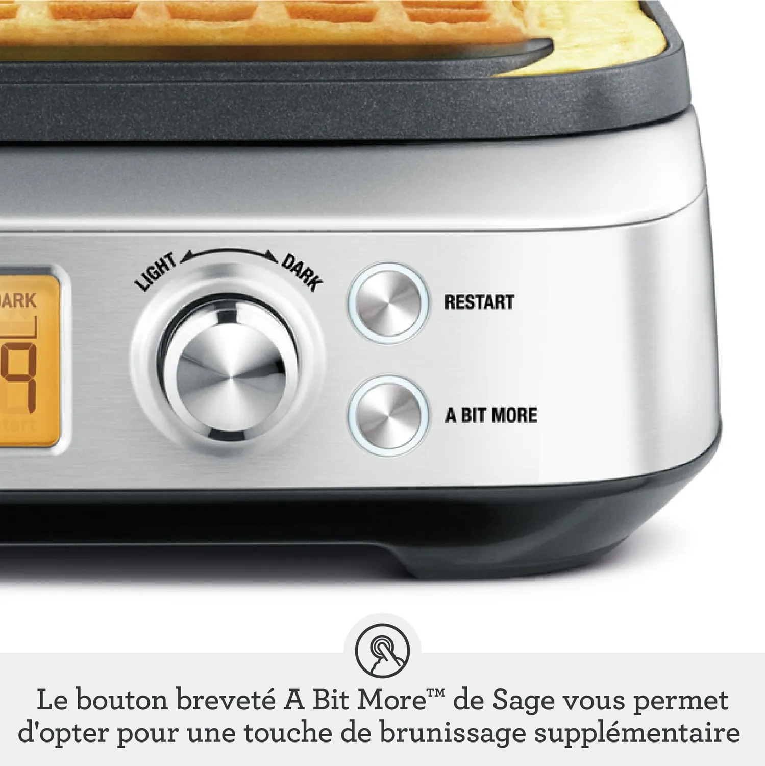Sage Smart Waffle Pro gaufrier belge 12 réglages